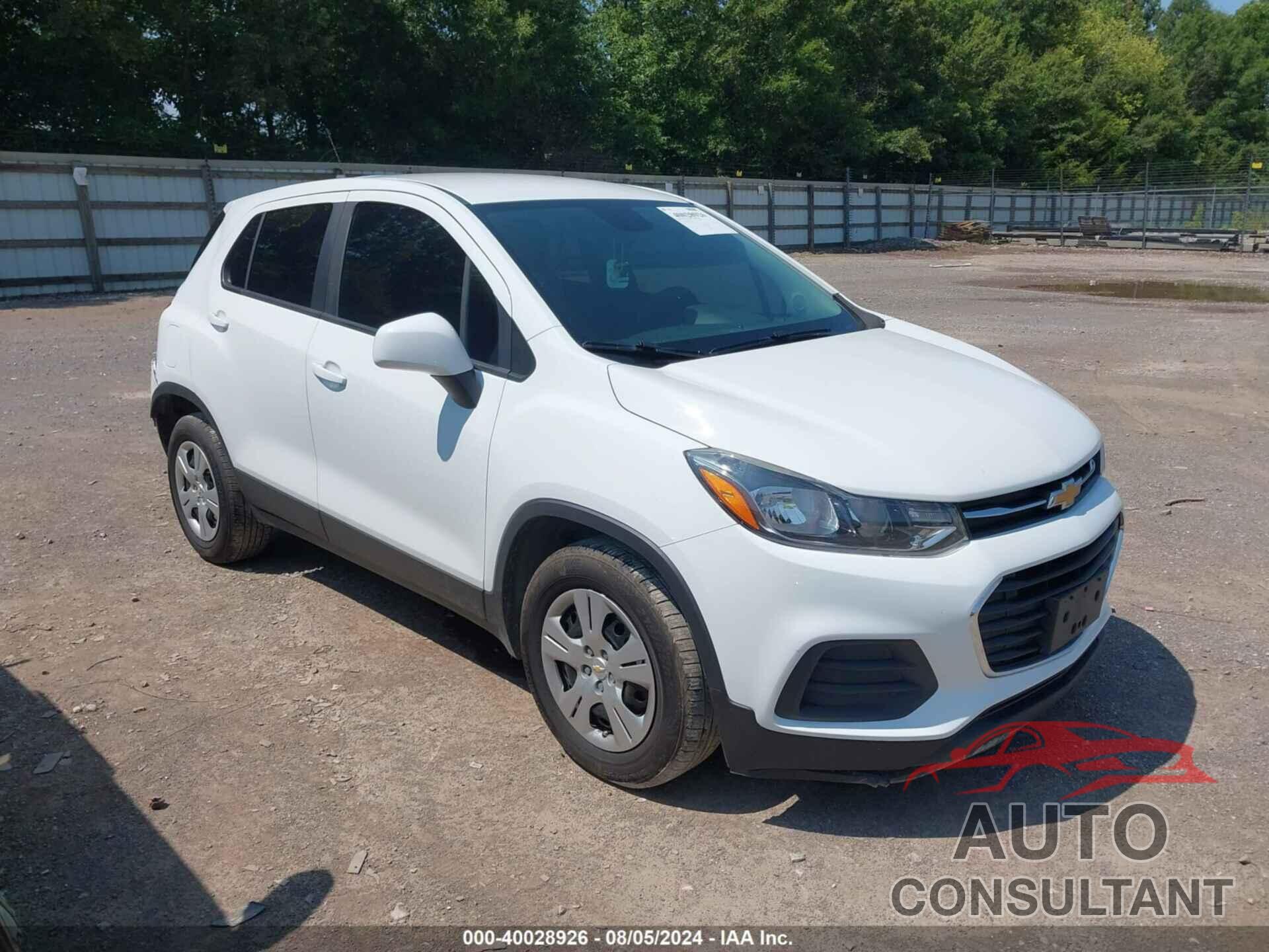 CHEVROLET TRAX 2017 - KL7CJKSB7HB164850