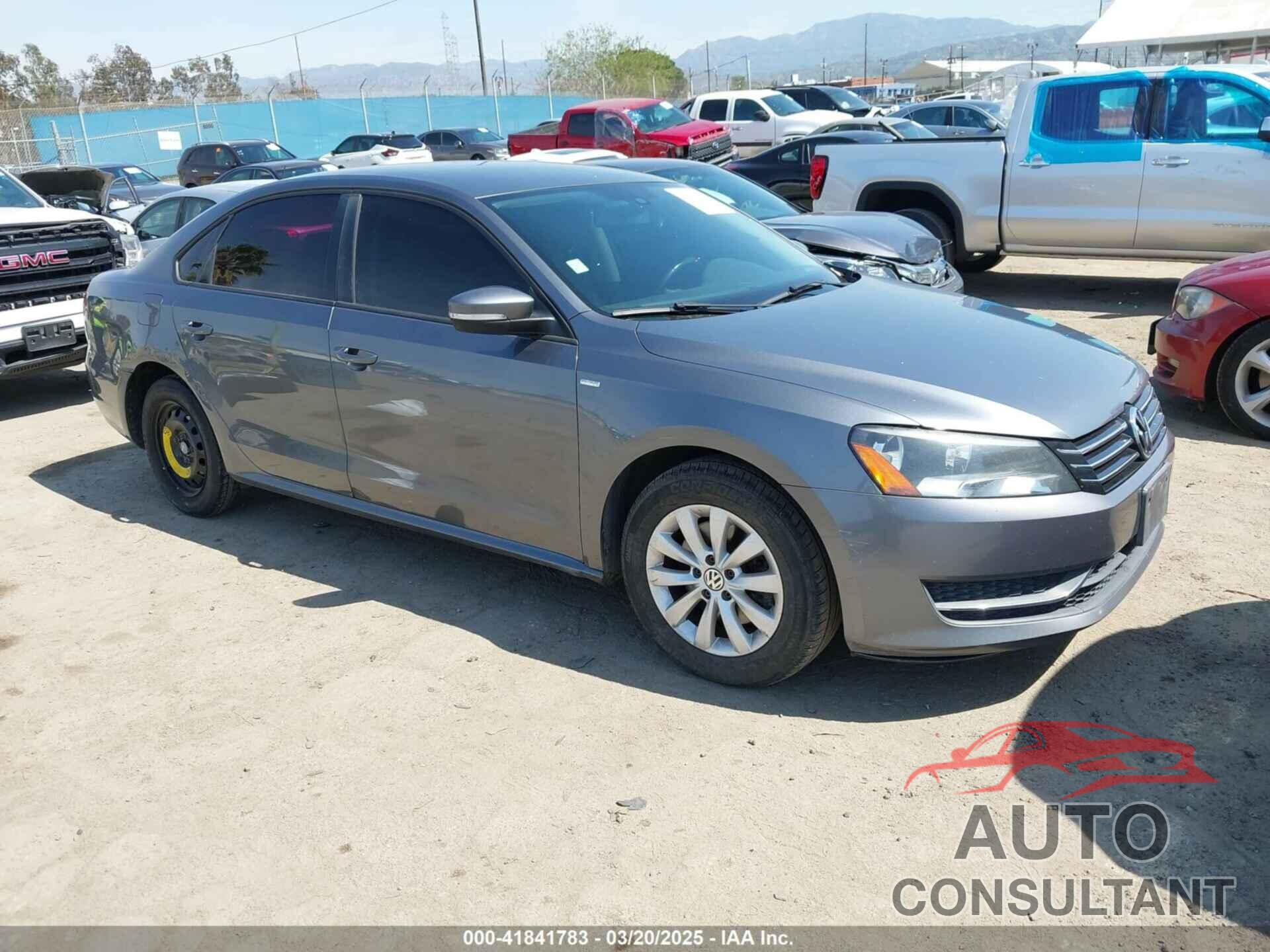 VOLKSWAGEN PASSAT 2014 - 1VWAT7A38EC087579