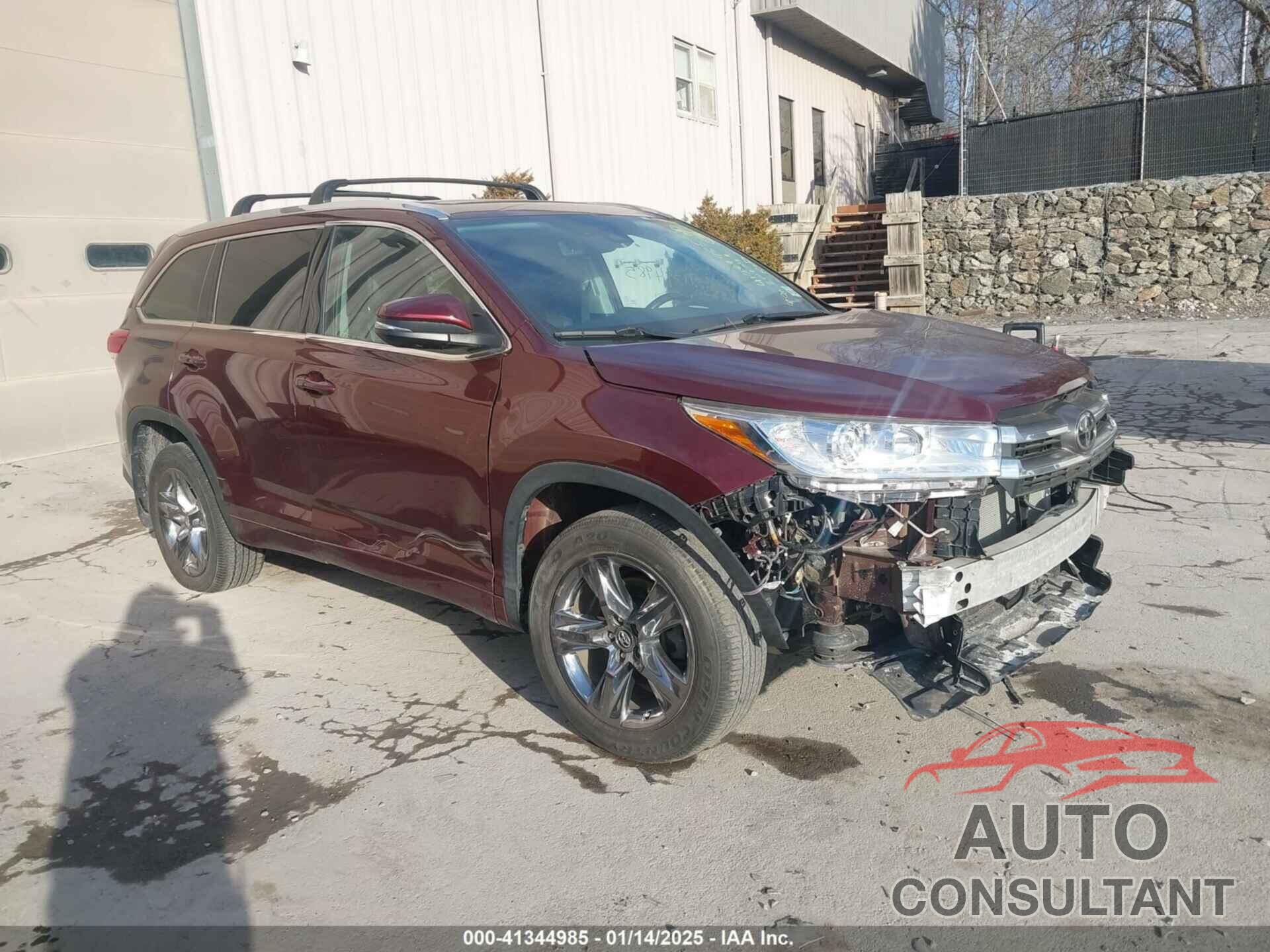 TOYOTA HIGHLANDER 2019 - 5TDDZRFH4KS729076