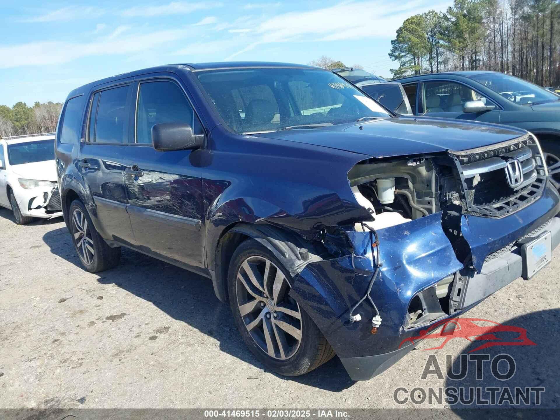 HONDA PILOT 2013 - 5FNYF3H25DB030739