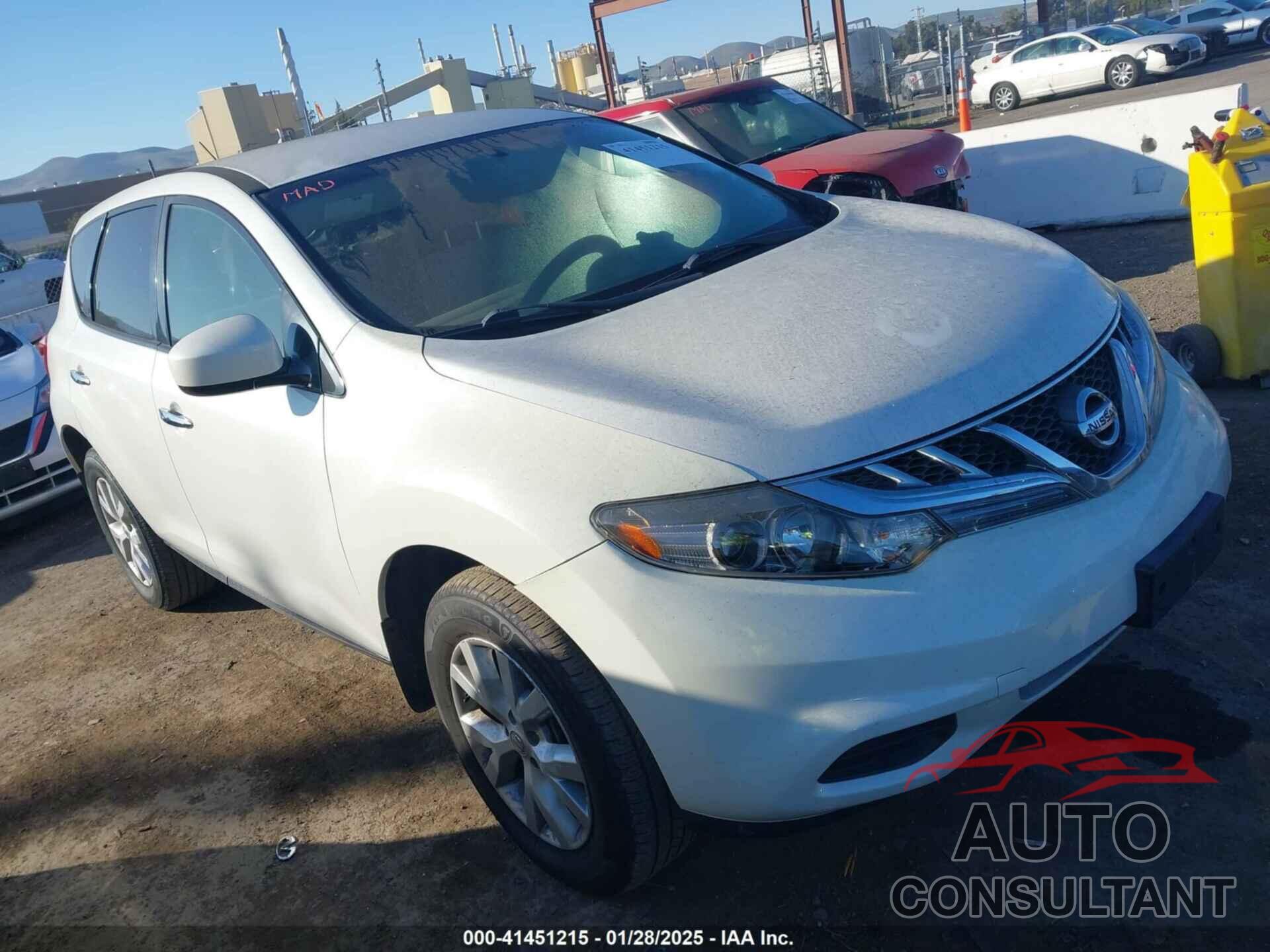 NISSAN MURANO 2012 - JN8AZ1MW7CW230025