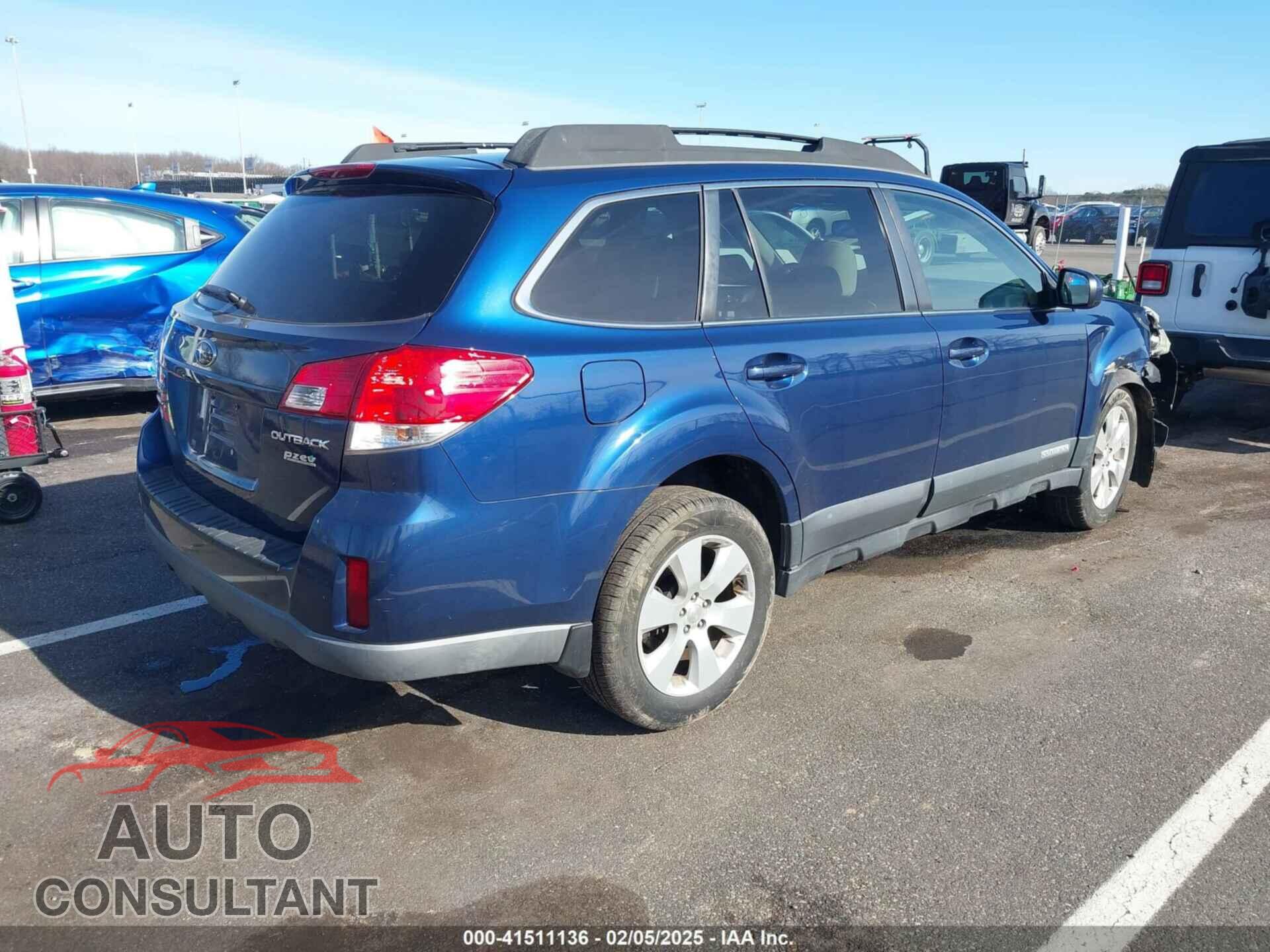 SUBARU OUTBACK 2011 - 4S4BRBCC1B3348953