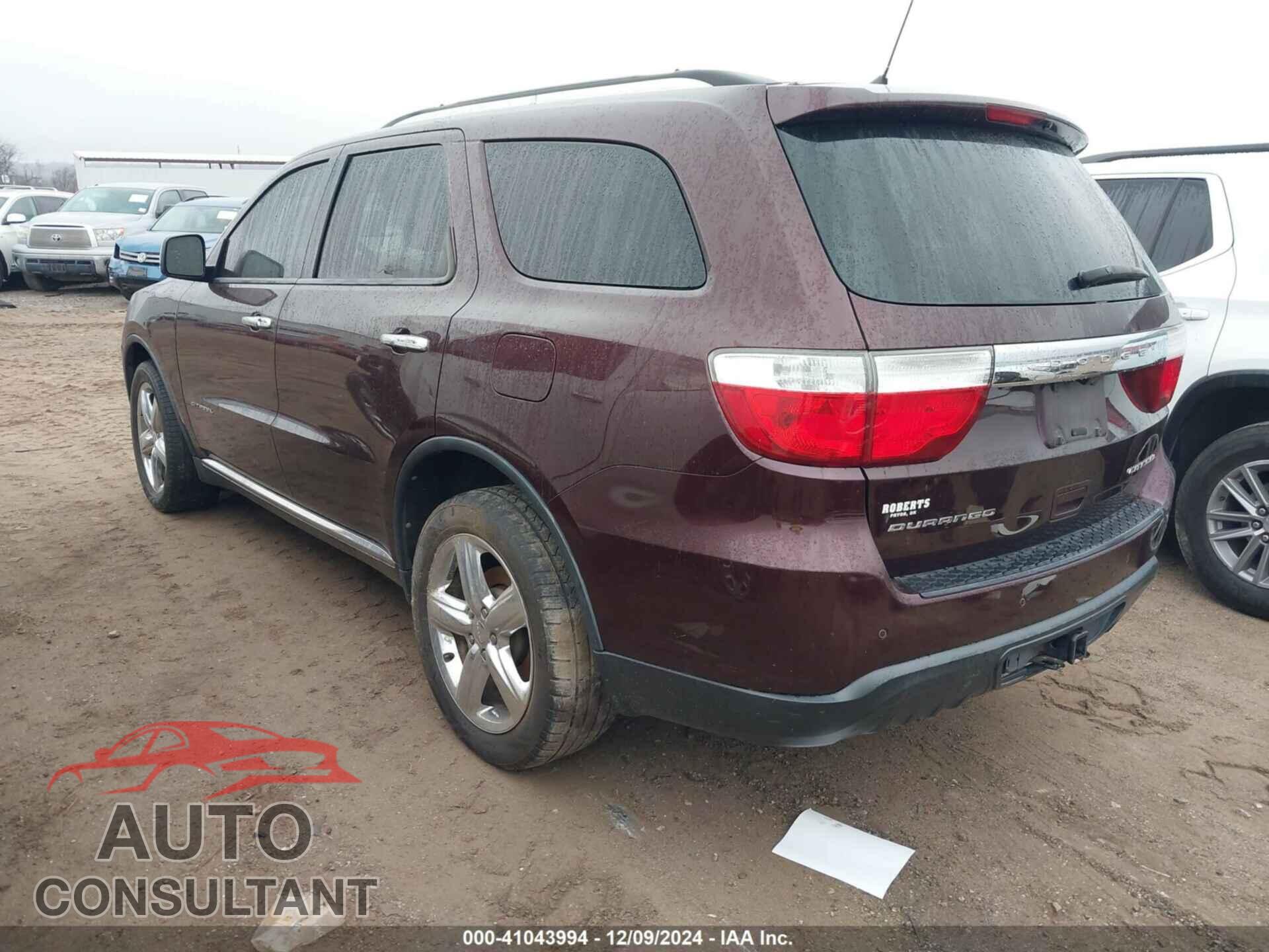 DODGE DURANGO 2012 - 1C4RDHEGXCC257282