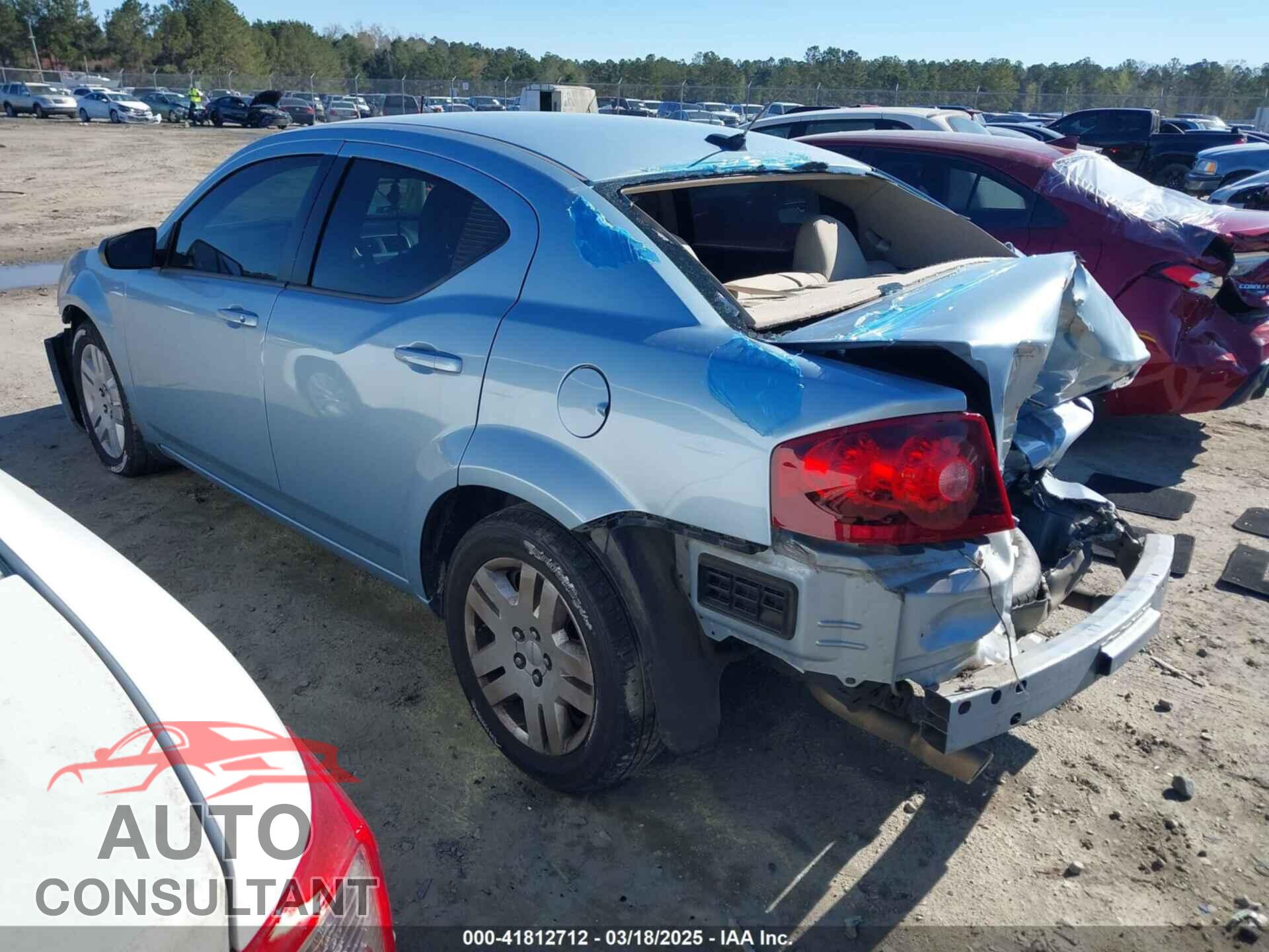 DODGE AVENGER 2013 - 1C3CDZAG3DN766822