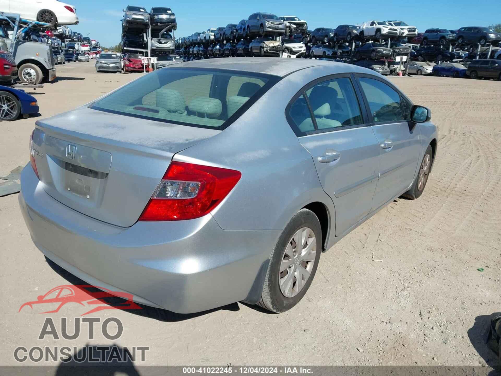 HONDA CIVIC 2012 - 2HGFB2F54CH325416