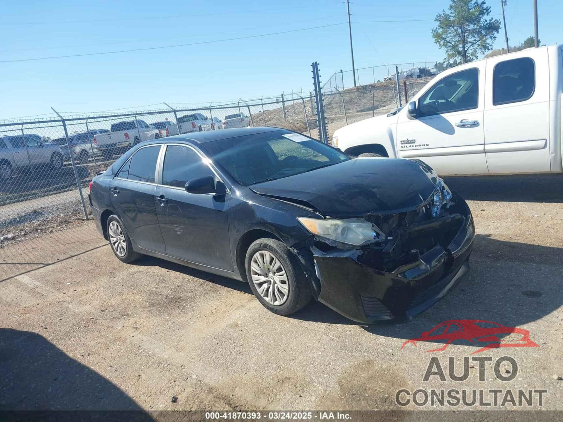 TOYOTA CAMRY 2012 - 4T4BF1FK1CR252005