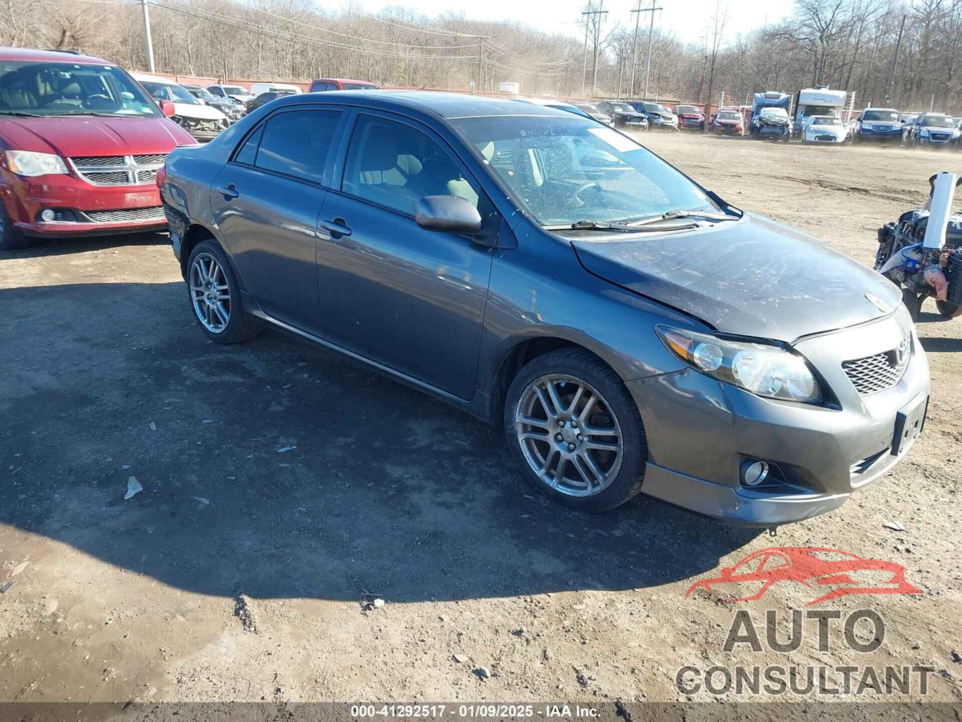 TOYOTA COROLLA 2009 - 2T1BU40E49C087484