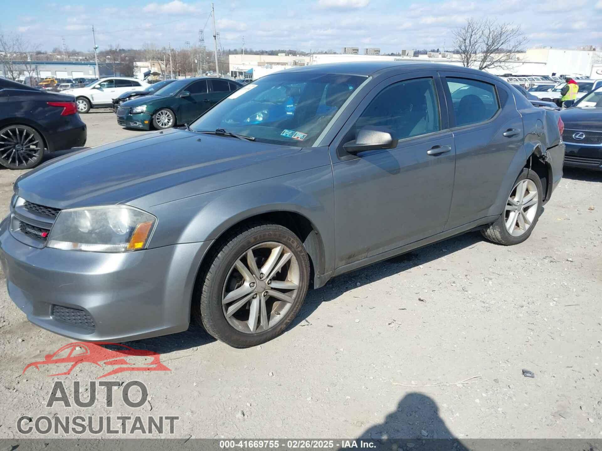 DODGE AVENGER 2013 - 1C3CDZAG3DN748367