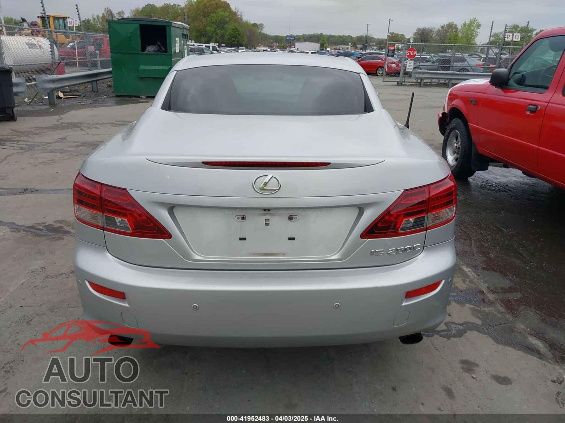 LEXUS IS 250C 2011 - JTHFF2C2XB2520729