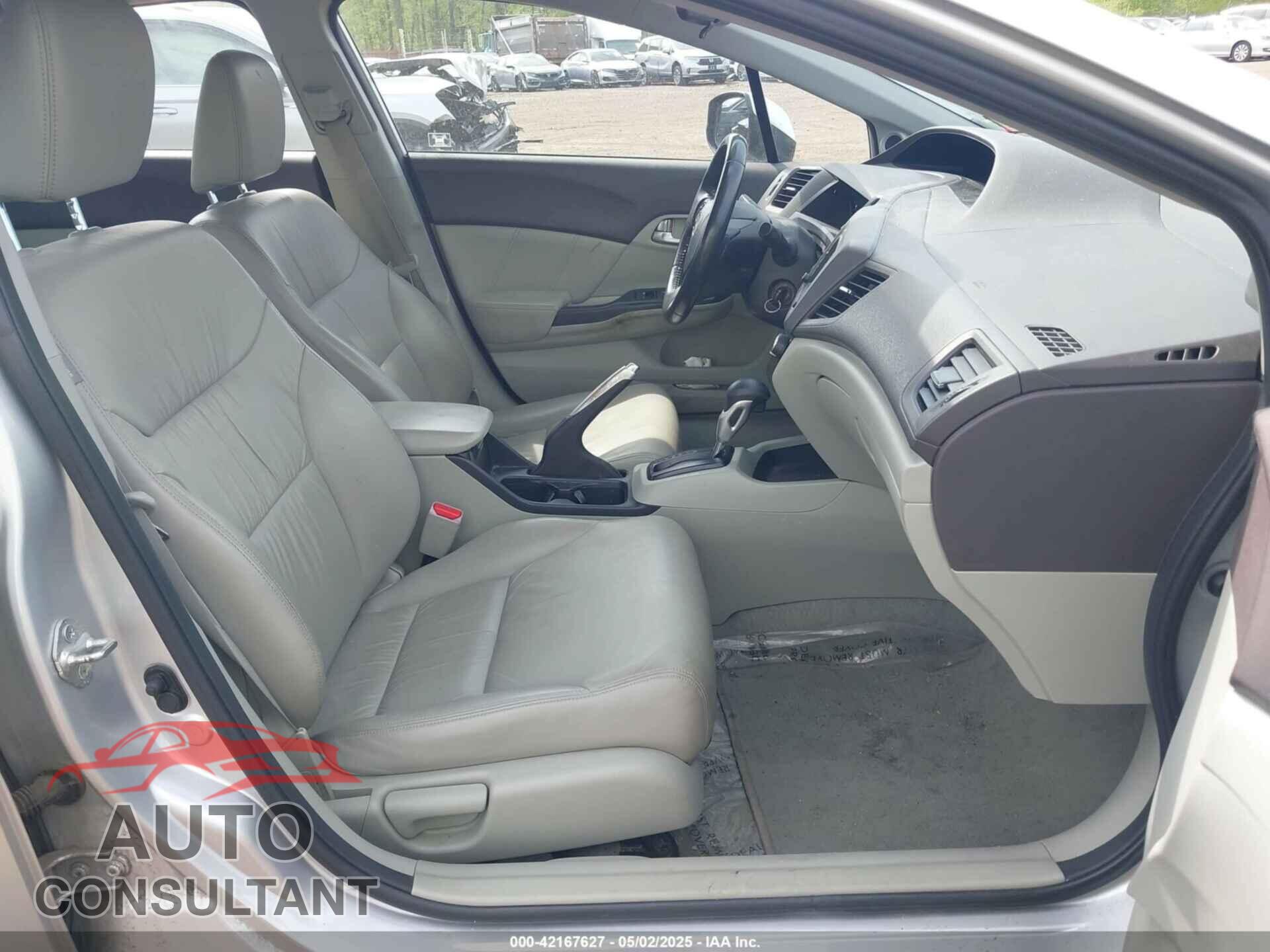 HONDA CIVIC 2012 - 19XFB2F97CE335726