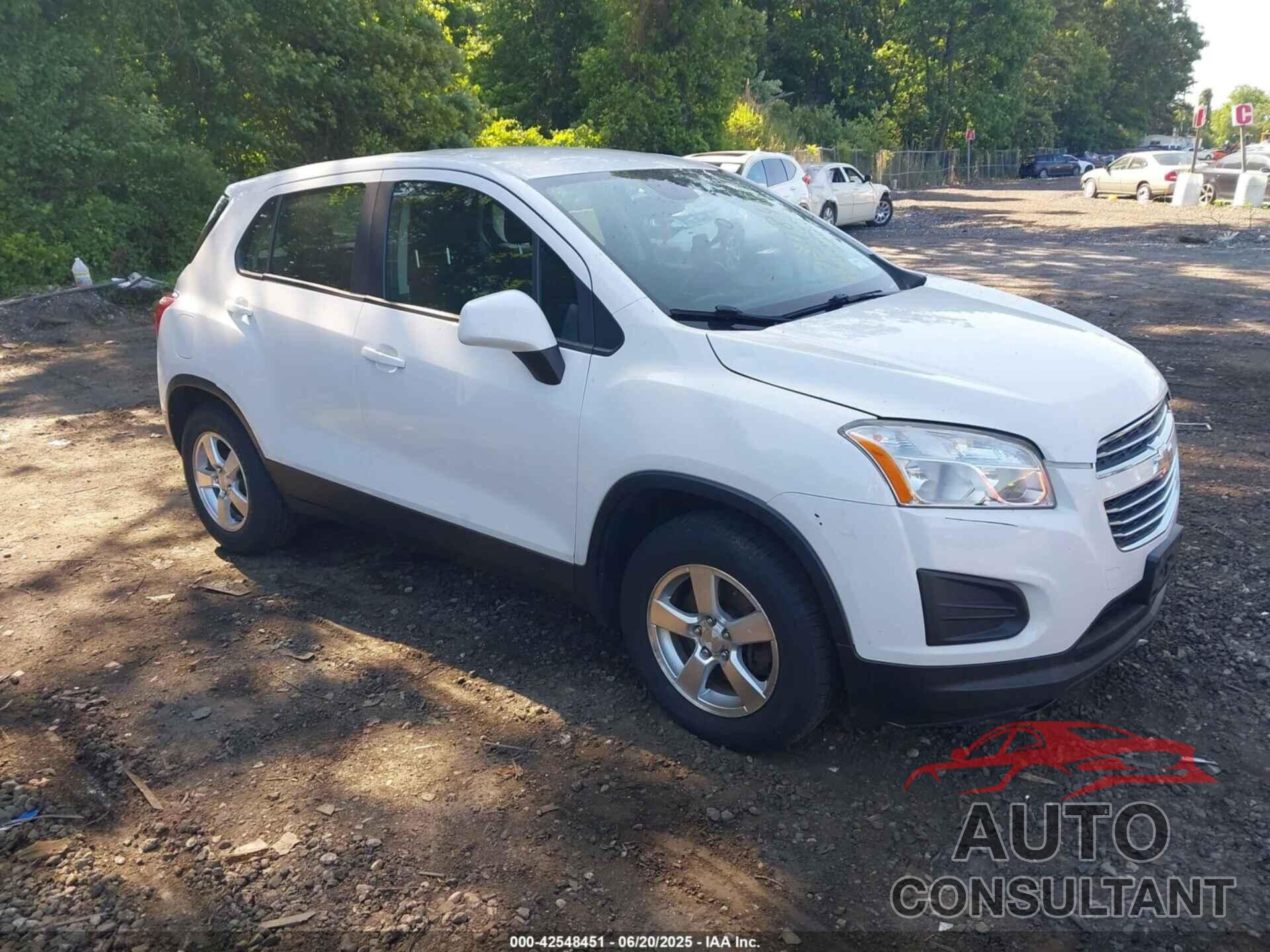 CHEVROLET TRAX 2016 - KL7CJKSBXGB759822