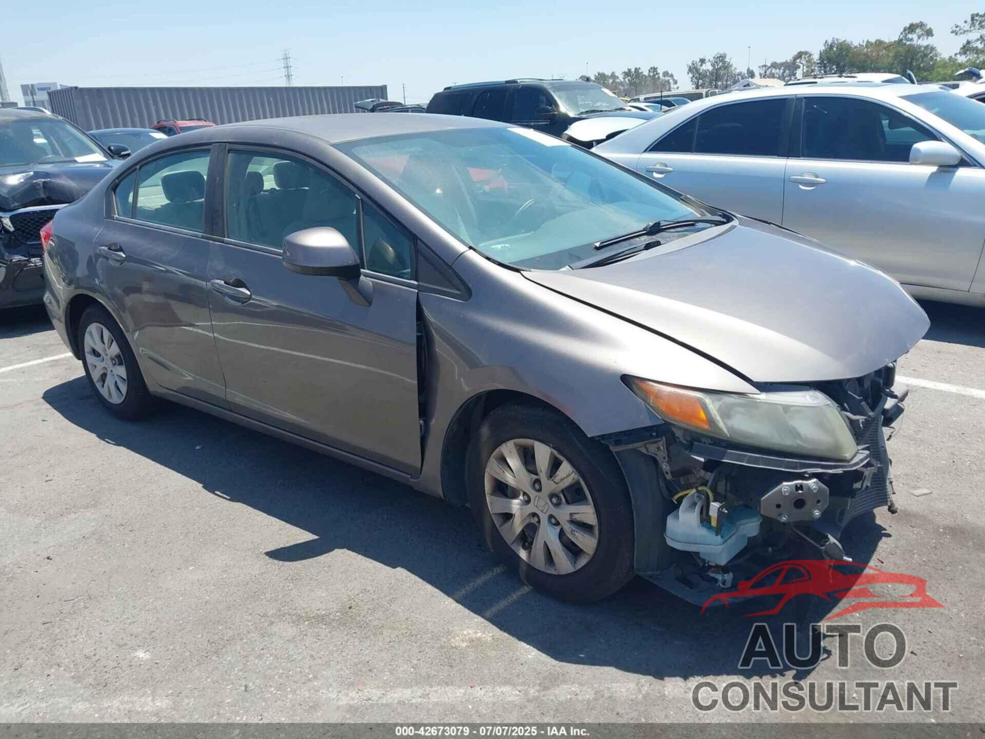 HONDA CIVIC 2012 - 19XFB2F57CE364317