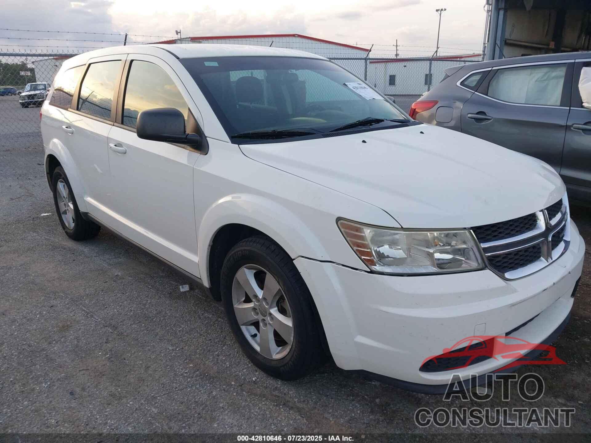 DODGE JOURNEY 2013 - 3C4PDCAB8DT583270