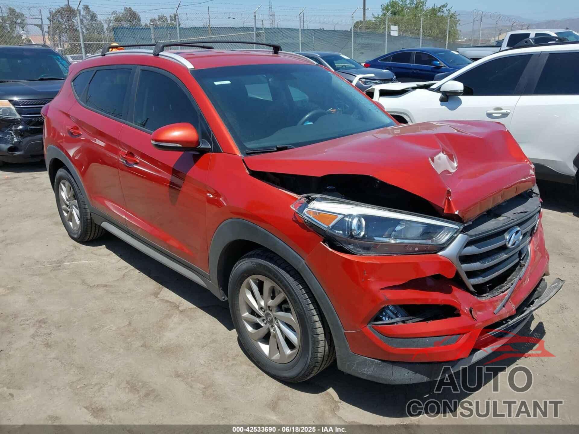 HYUNDAI TUCSON 2017 - KM8J33A26HU395492