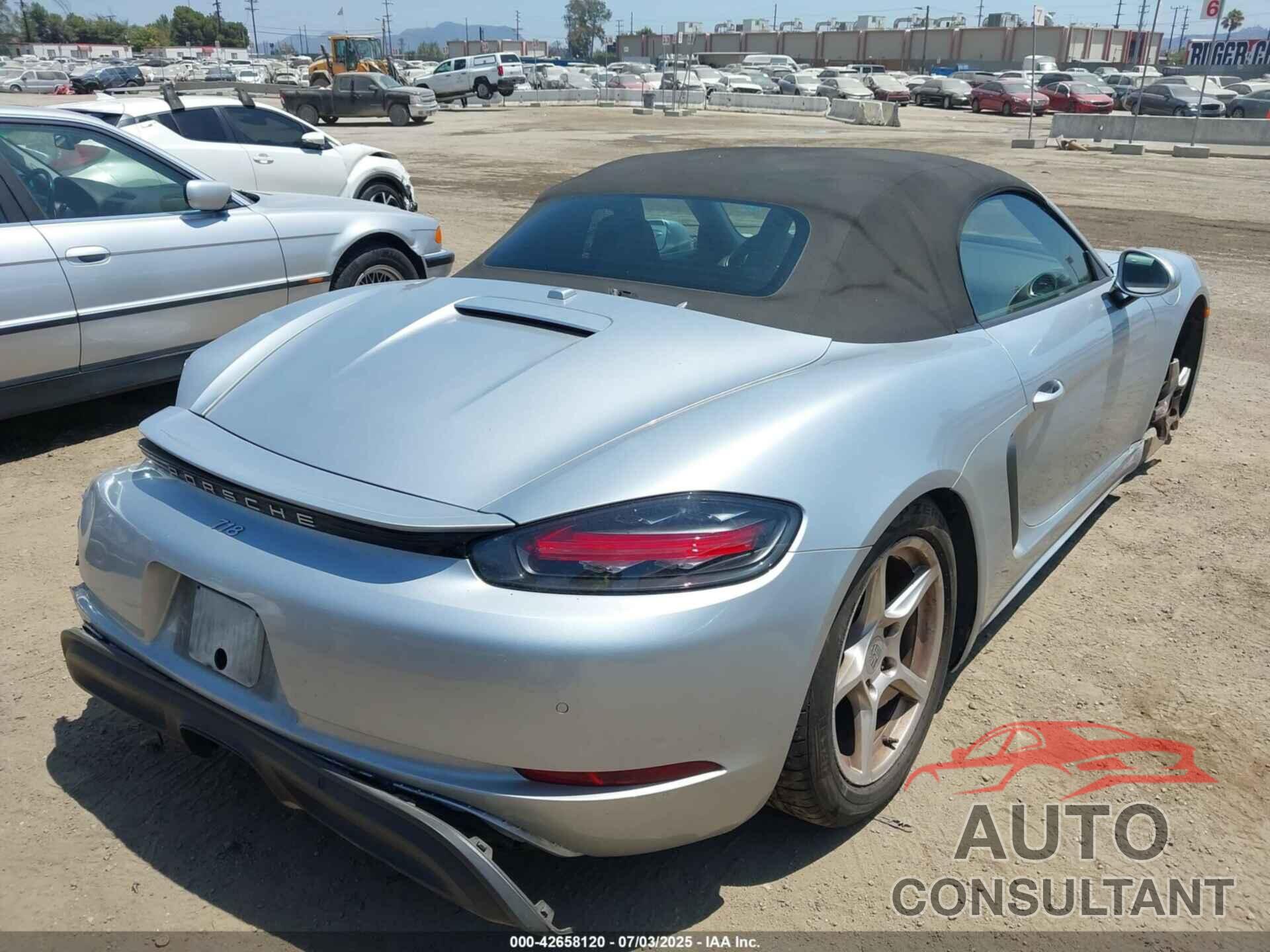 PORSCHE 718 BOXSTER 2017 - WP0CA2A80HS220216