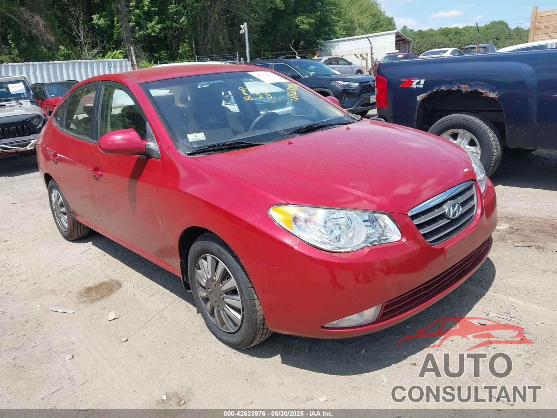 HYUNDAI ELANTRA 2009 - KMHDU46D39U817391