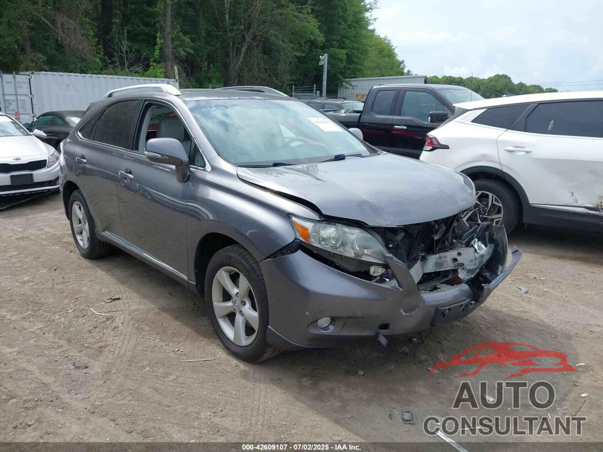 LEXUS RX 350 2012 - 2T2BK1BA6CC142423