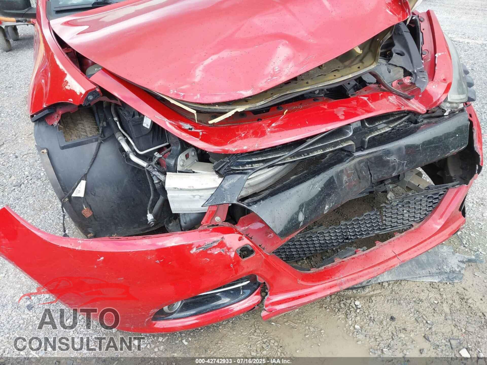 DODGE DART 2015 - 1C3CDFEB3FD205607