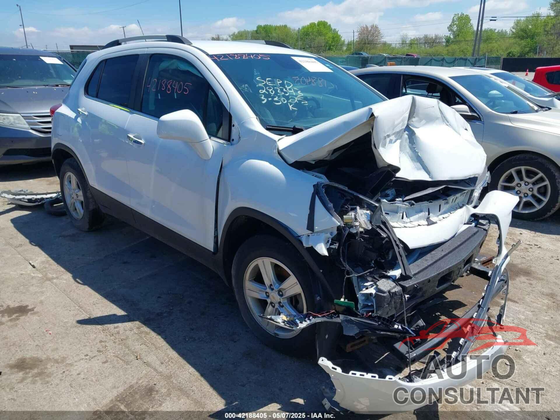 CHEVROLET TRAX 2019 - KL7CJLSB6KB911254