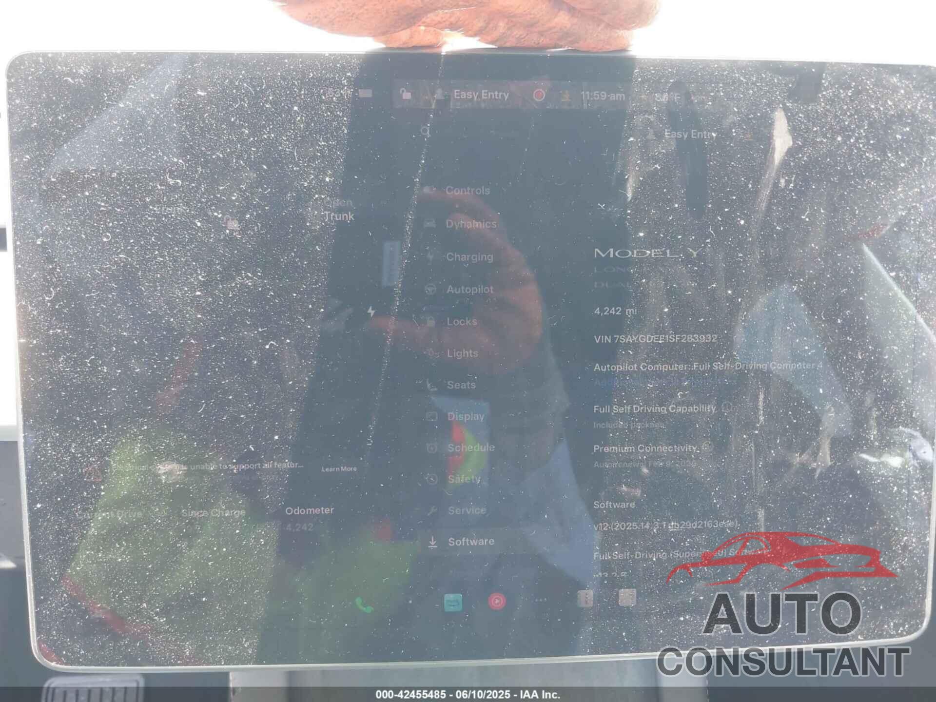TESLA MODEL Y 2025 - 7SAYGDEE1SF283932