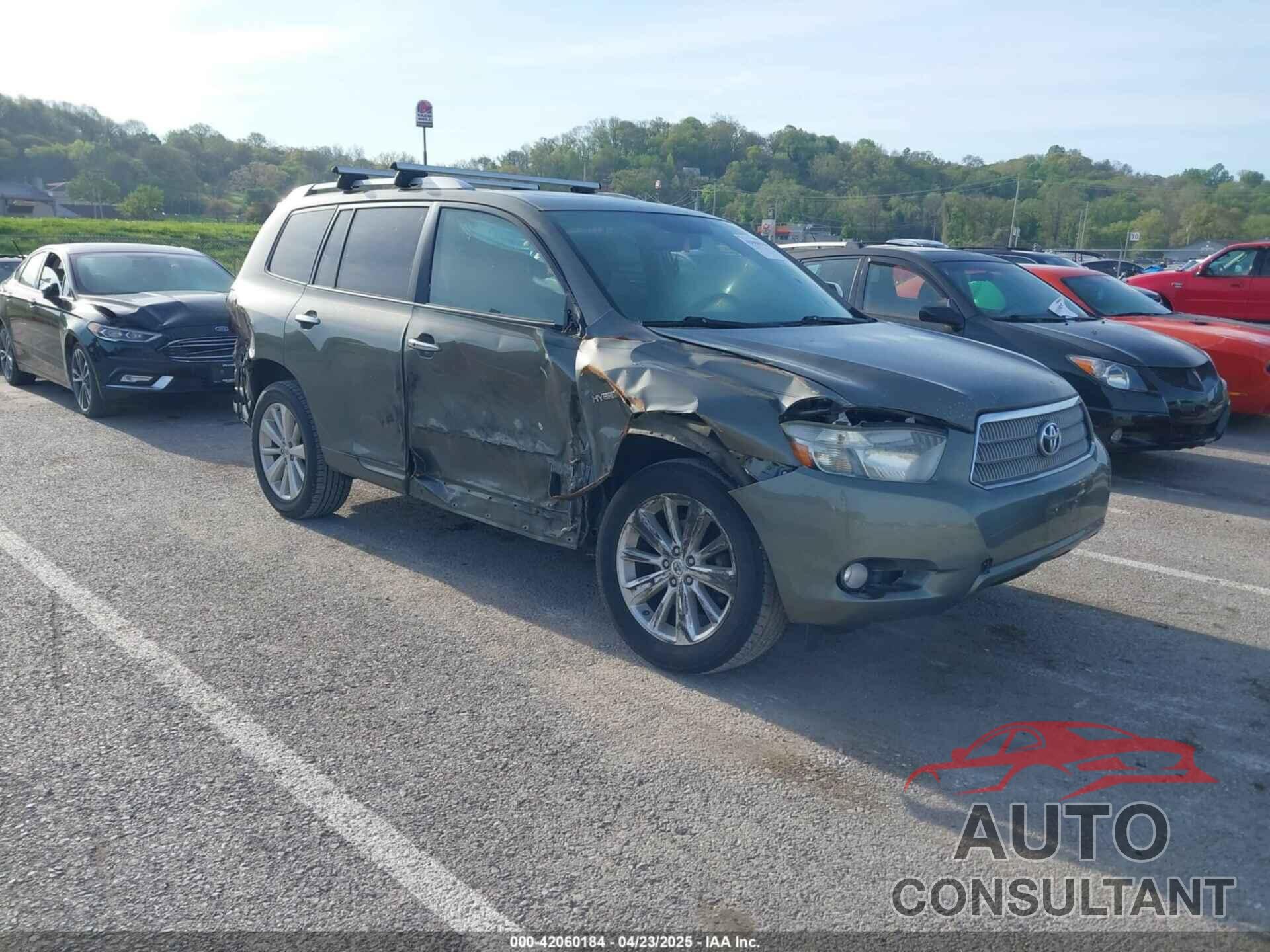 TOYOTA HIGHLANDER HYBRID 2009 - JTEEW44A792032987
