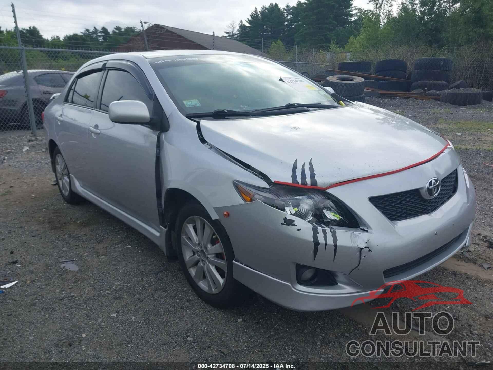 TOYOTA COROLLA 2009 - 1NXBU40E99Z062854