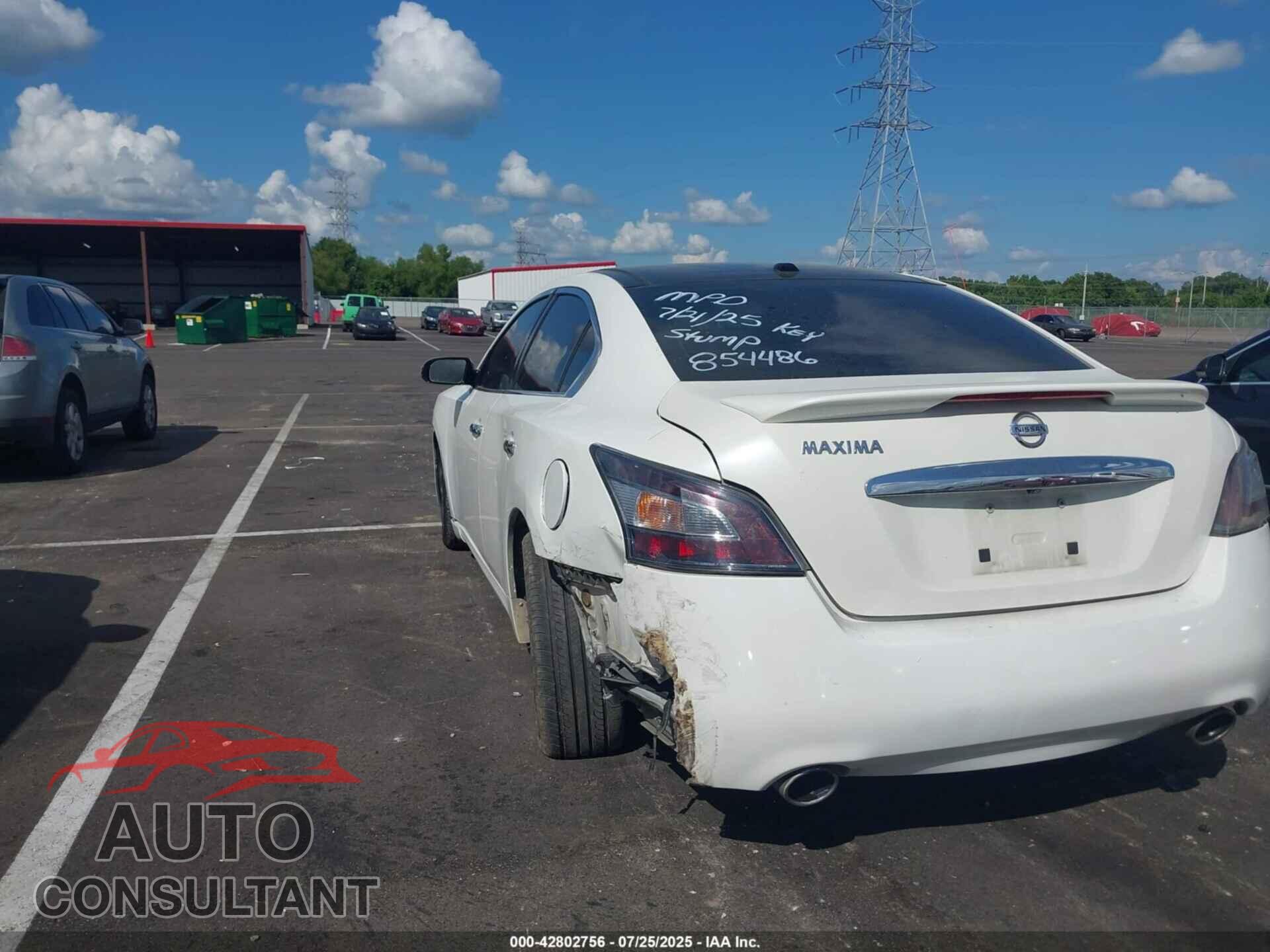 NISSAN MAXIMA 2012 - 1N4AA5AP9CC854486