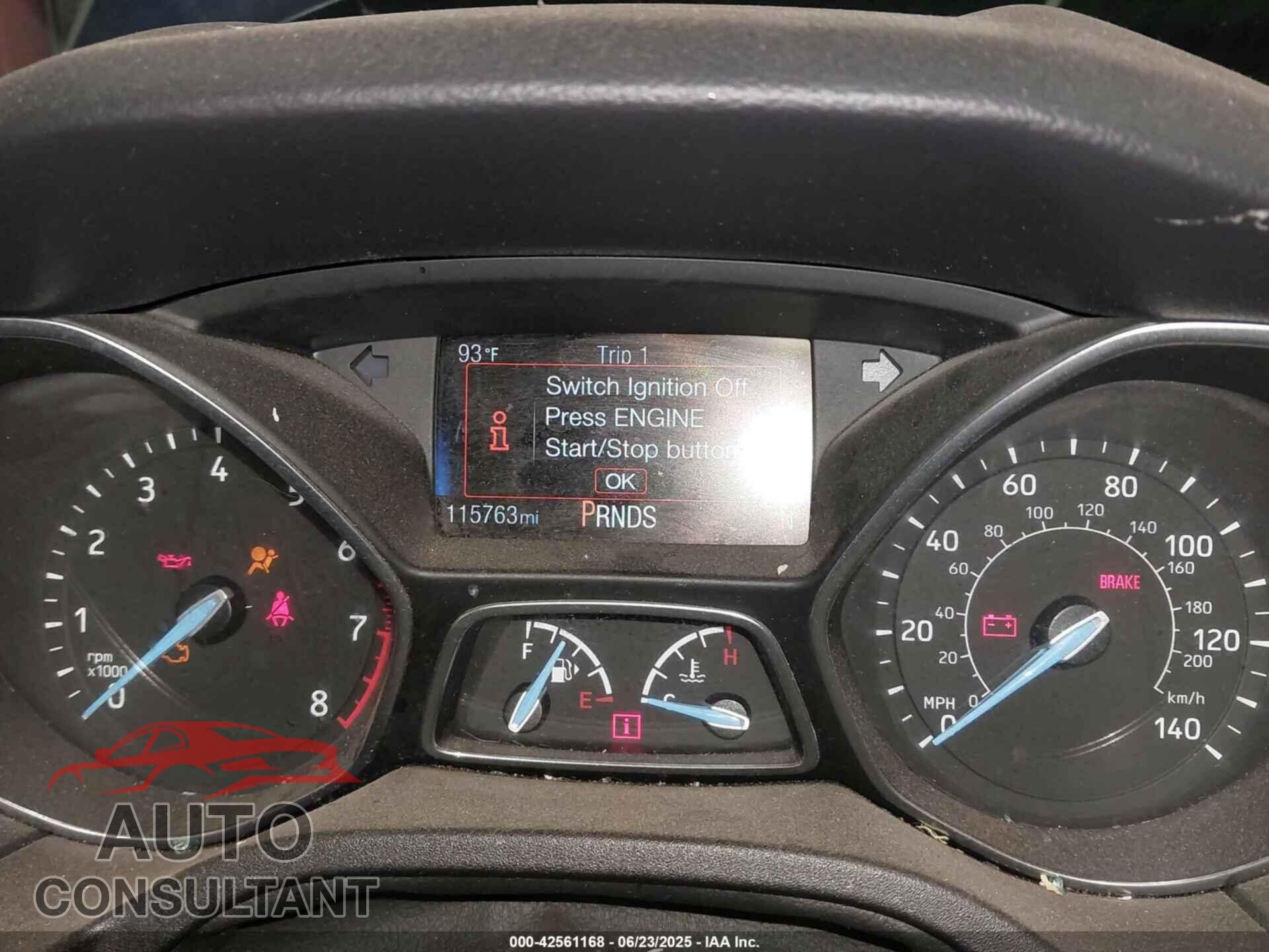 FORD FOCUS 2016 - 1FADP3N20GL321544