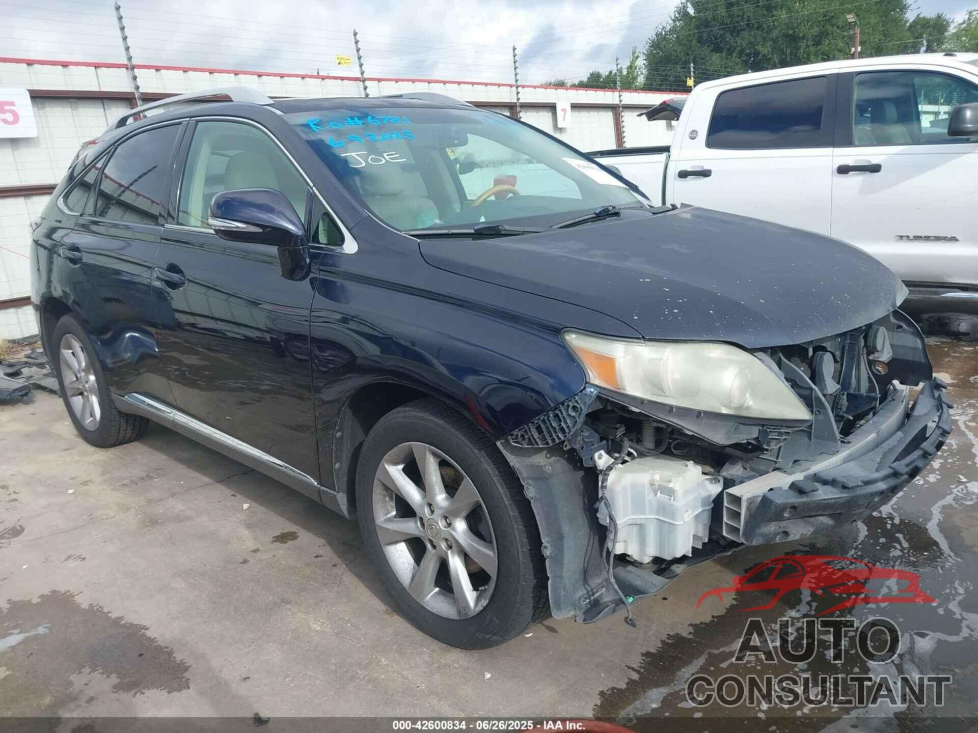 LEXUS RX 2010 - 2T2BK1BA4AC043595