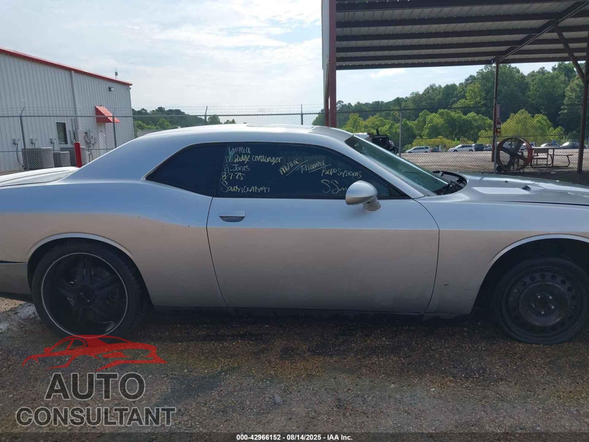 DODGE CHALLENGER 2012 - 2C3CDYAG1CH101466