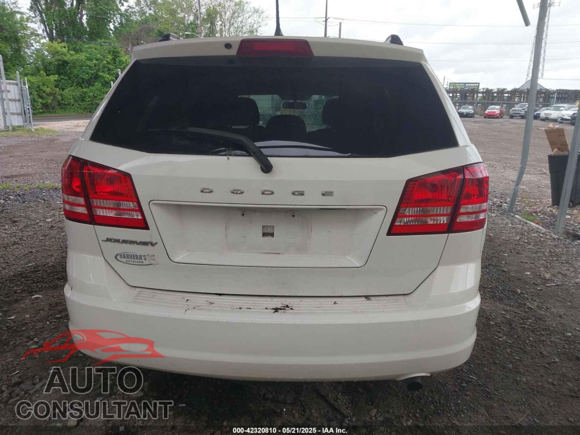 DODGE JOURNEY 2017 - 3C4PDCAB8HT608108