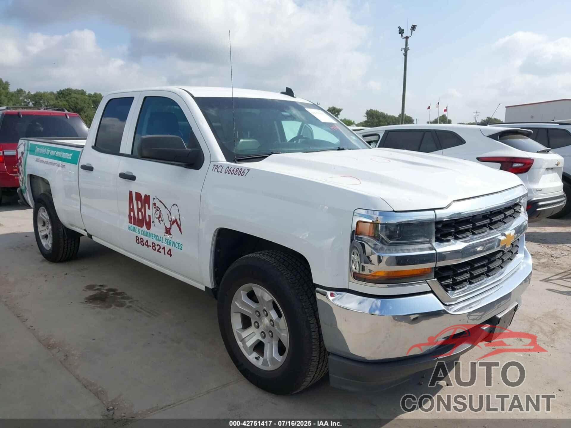 CHEVROLET SILVERADO 2017 - 1GCRCNEH7HZ108245