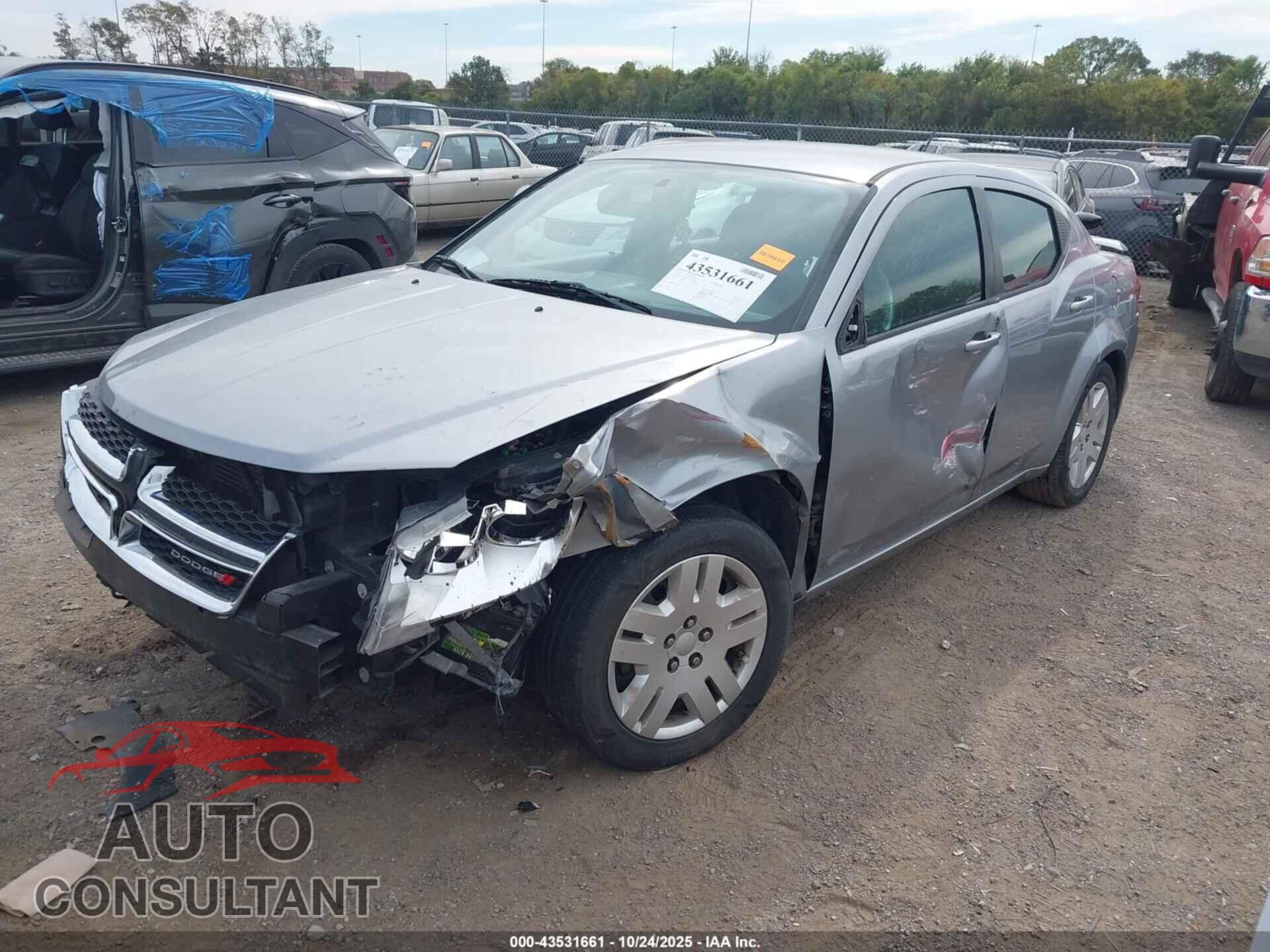 DODGE AVENGER 2013 - 1C3CDZAB9DN755960