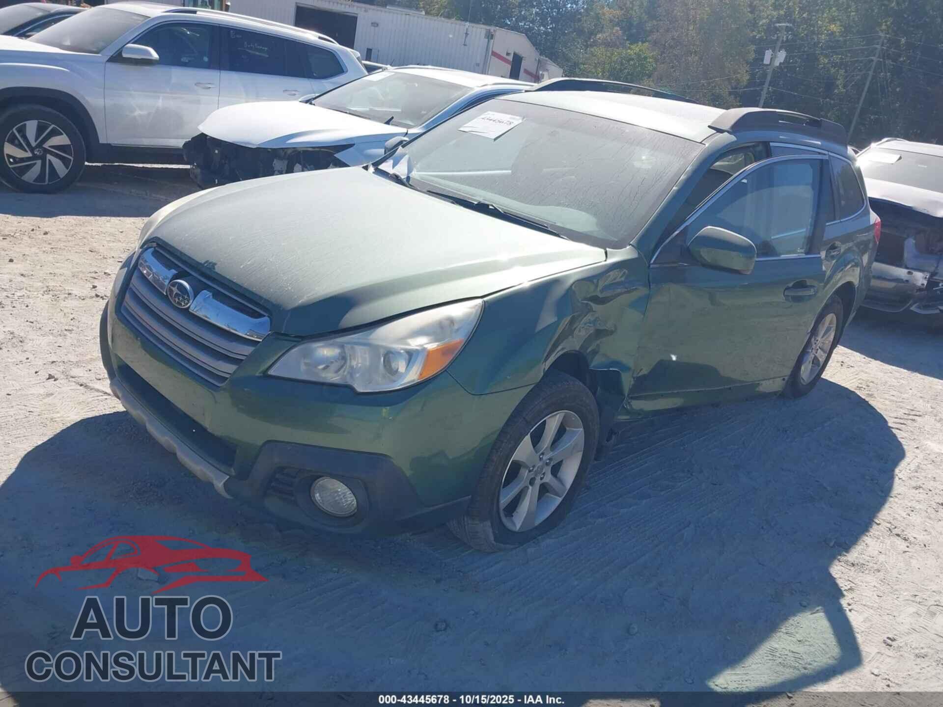 SUBARU OUTBACK 2013 - 4S4BRBKCXD3323344