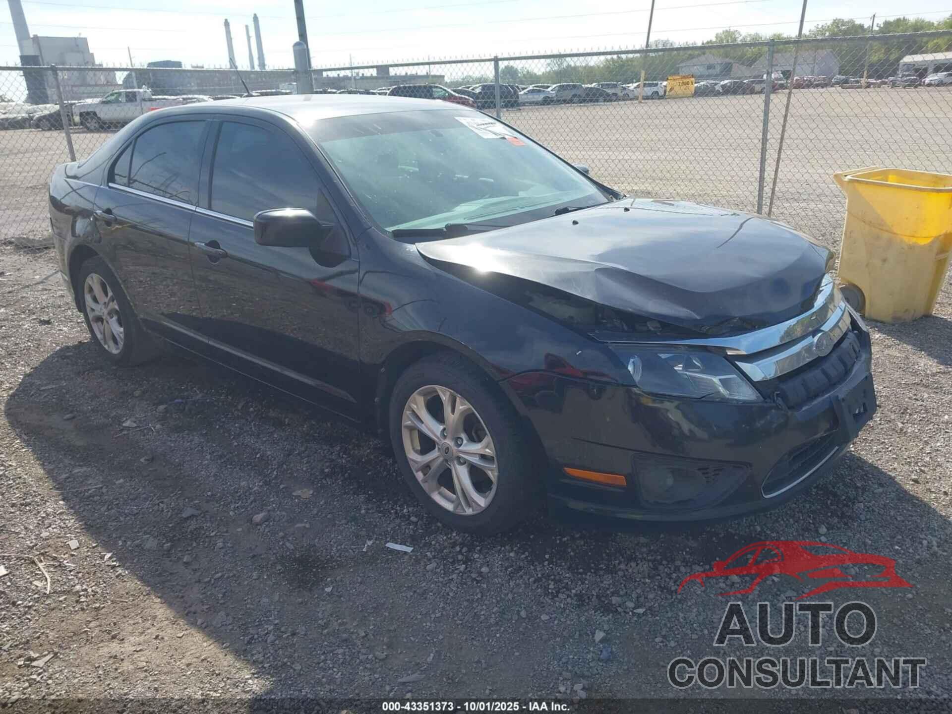 FORD FUSION 2012 - 3FAHP0HG9CR165586