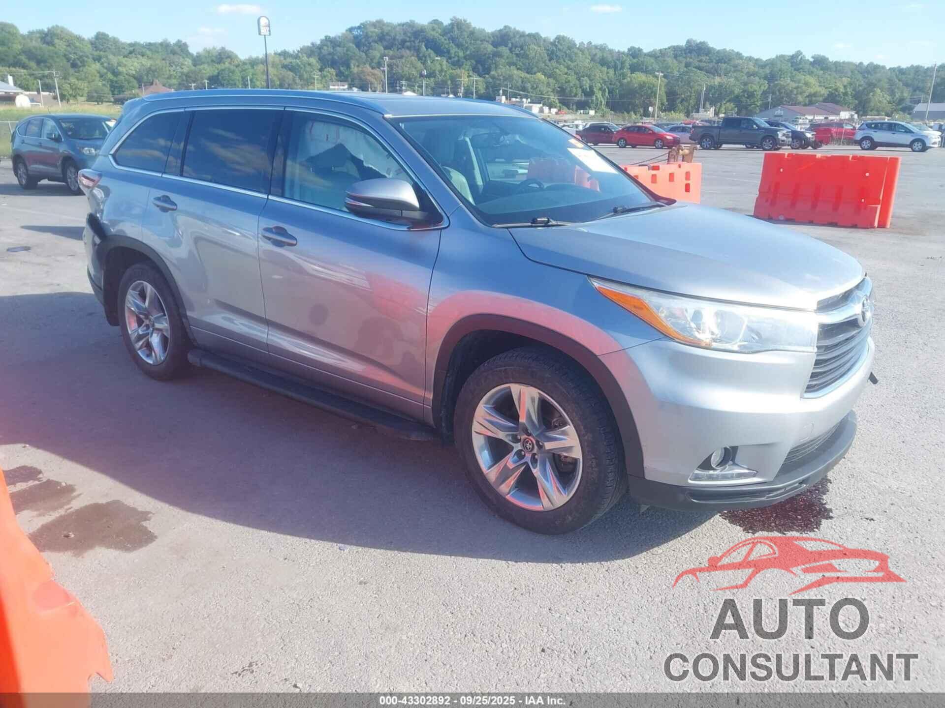 TOYOTA HIGHLANDER 2016 - 5TDDKRFH4GS278999