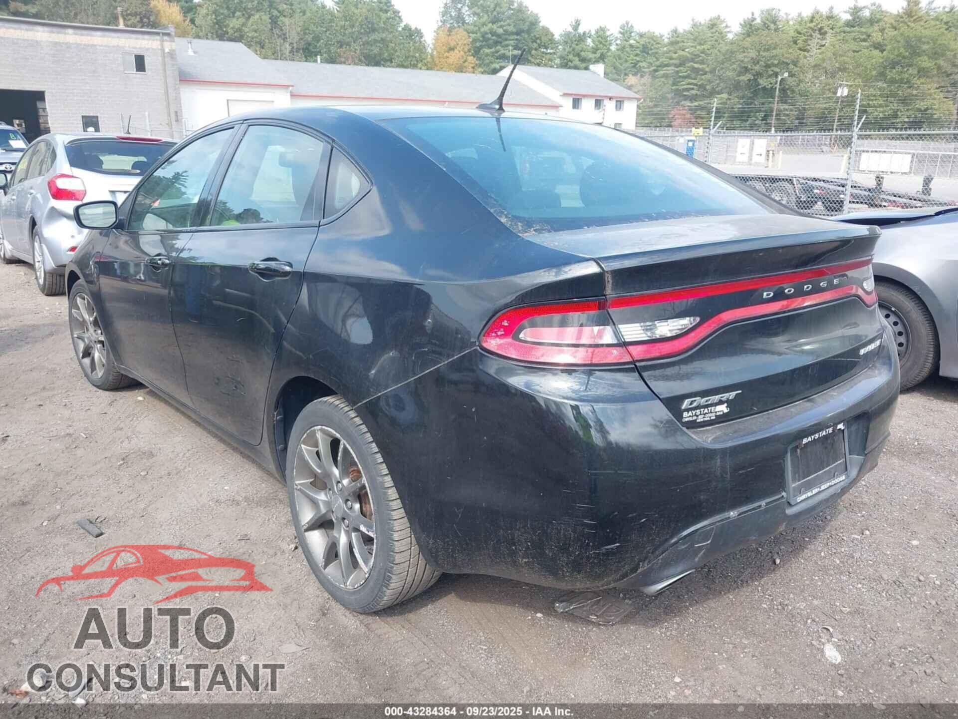 DODGE DART 2013 - 1C3CDFBA9DD295886
