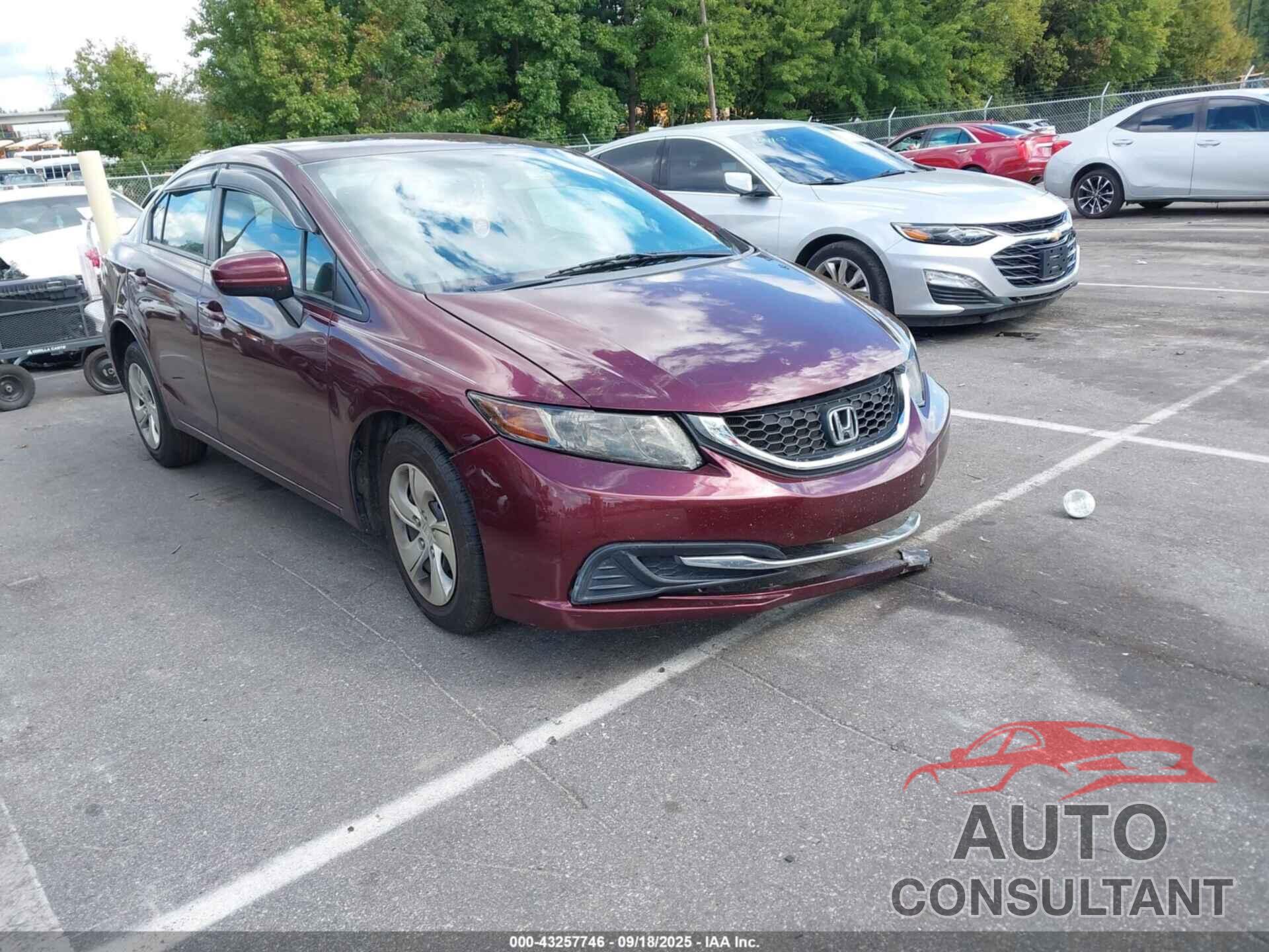 HONDA CIVIC 2014 - 19XFB2F59EE019843