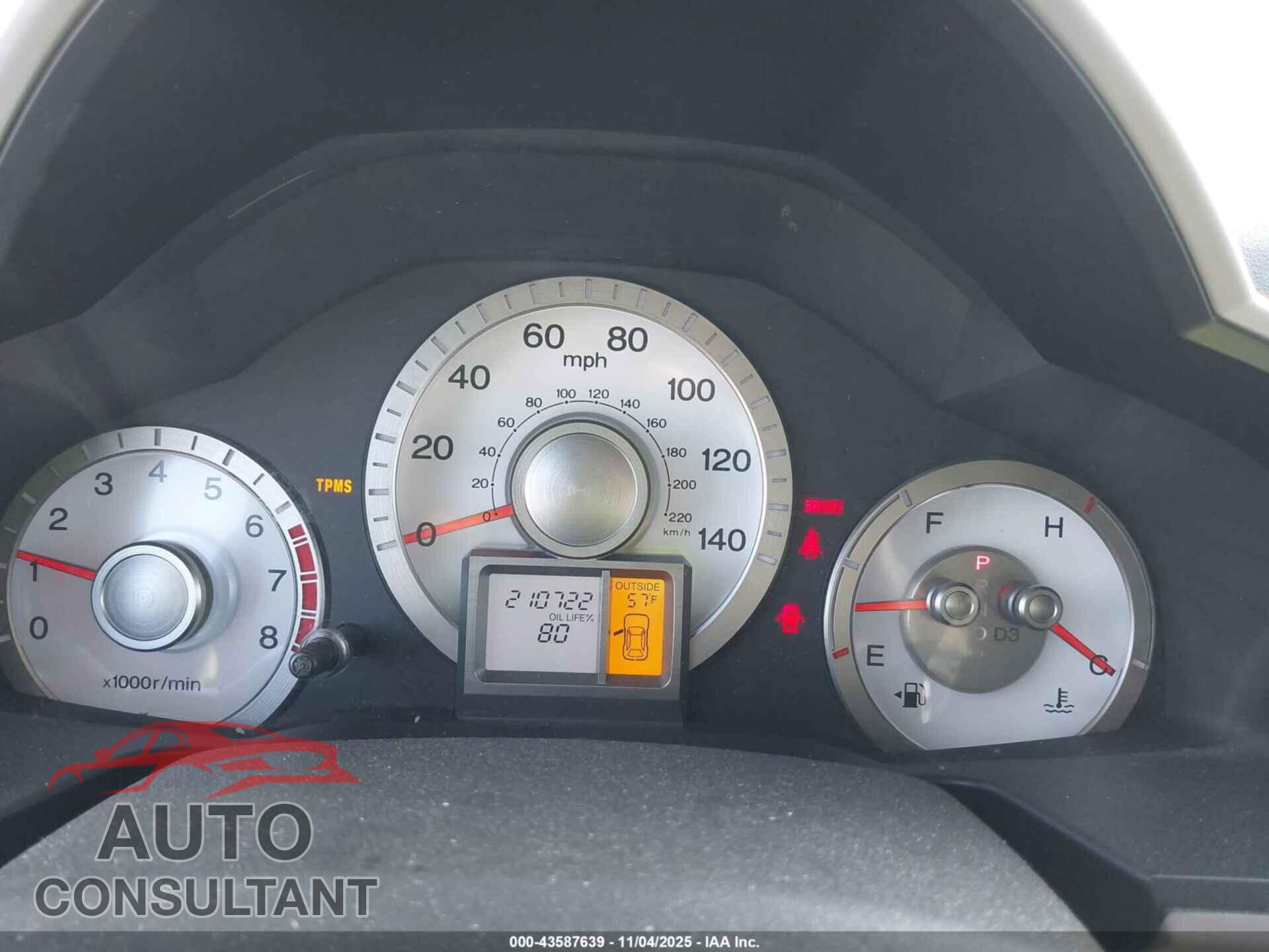 HONDA PILOT 2010 - 5FNYF4H40AB040260