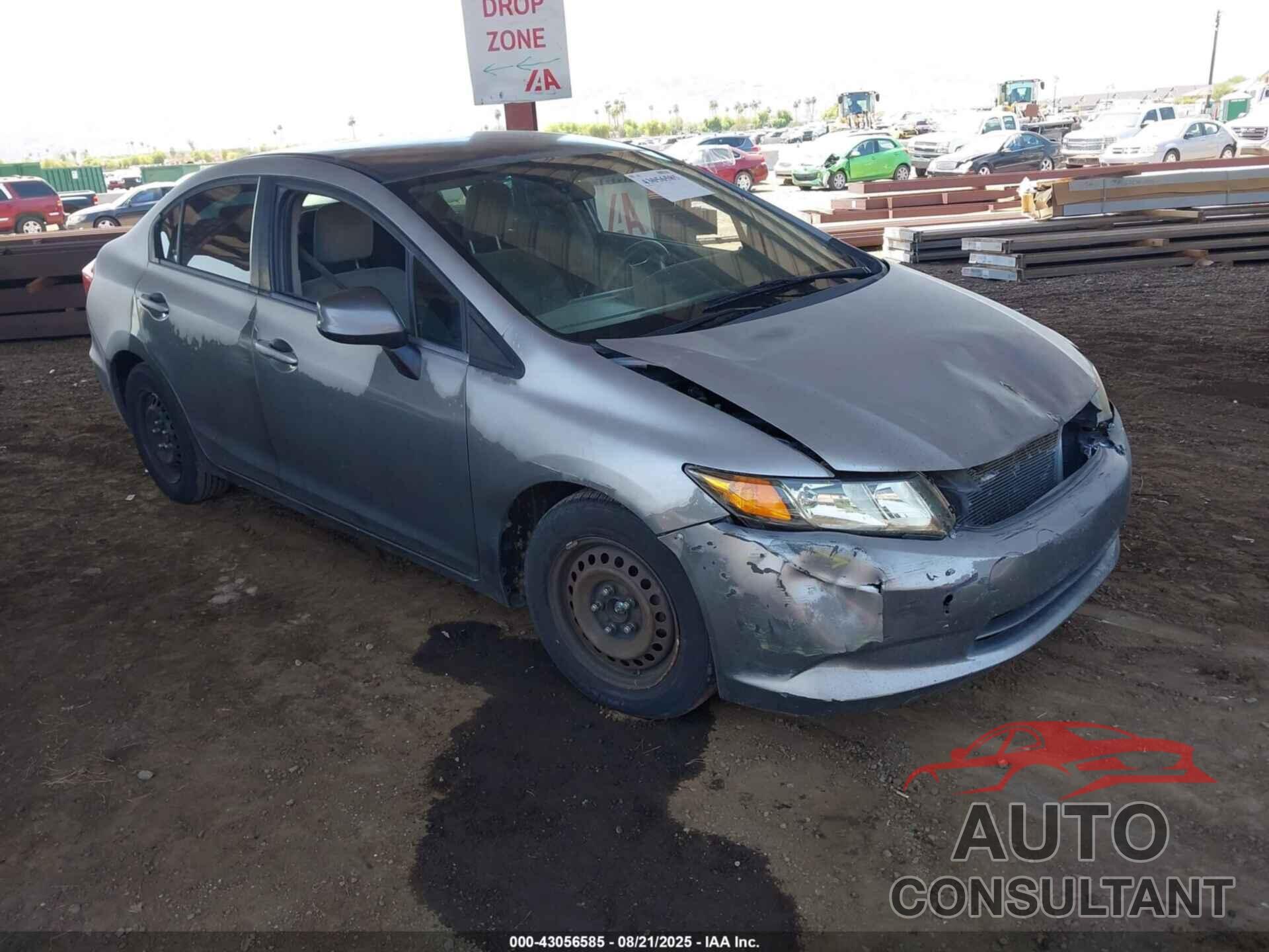 HONDA CIVIC 2012 - 19XFB2F58CE325509
