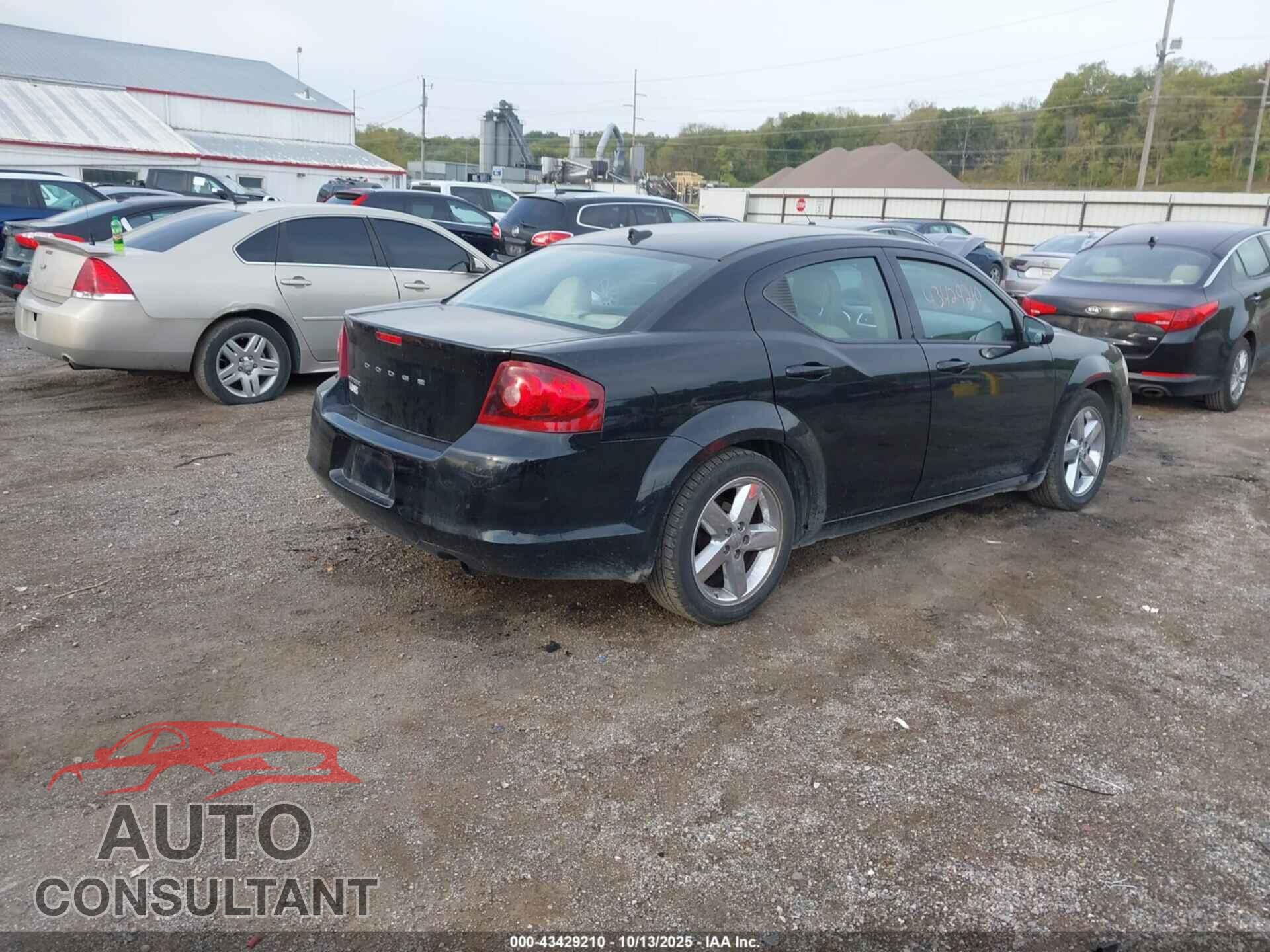 DODGE AVENGER 2013 - 1C3CDZAB2DN710116