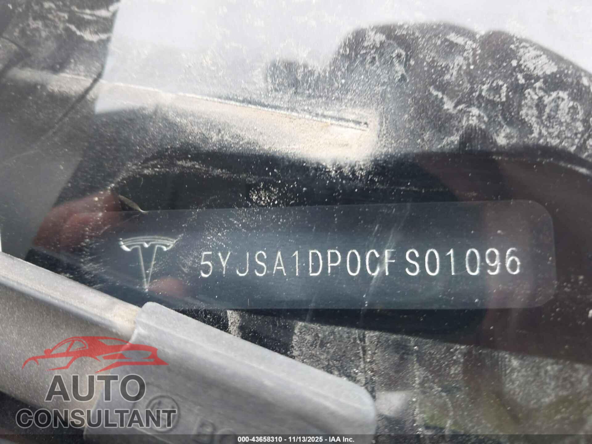 TESLA MODEL S 2012 - 5YJSA1DP0CFS01096