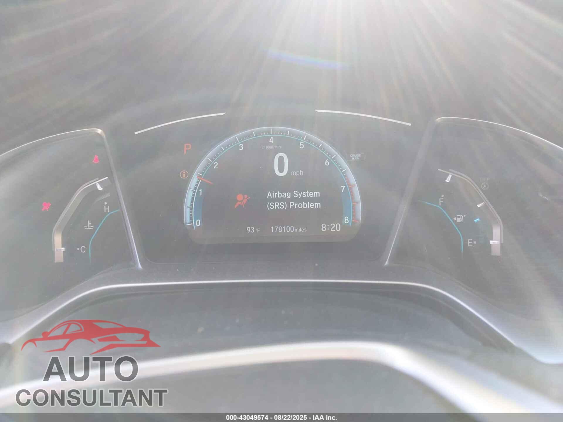 HONDA CIVIC 2017 - 19XFC2F78HE227120