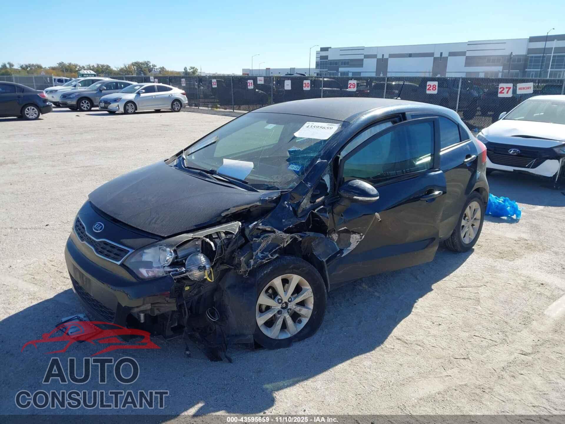 KIA RIO5 2012 - KNADN5A37C6080906