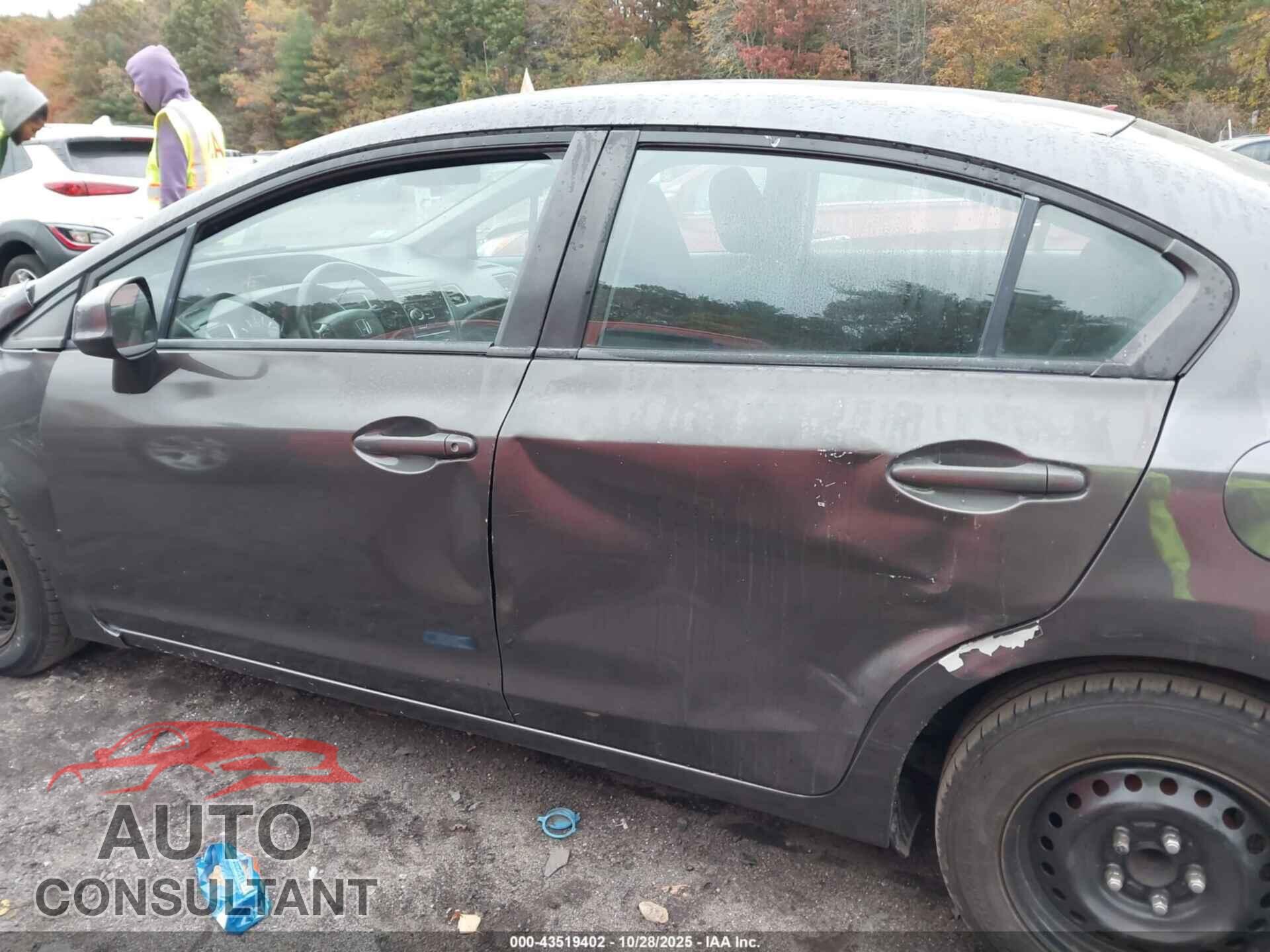 HONDA CIVIC 2013 - 19XFB2F57DE219375