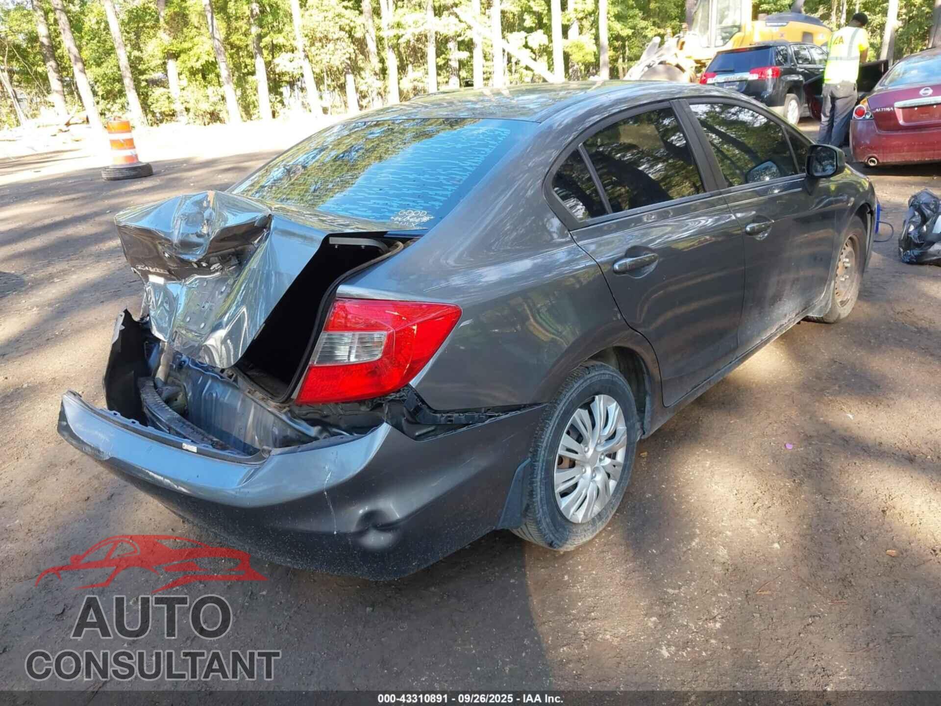 HONDA CIVIC 2012 - 19XFB2F5XCE092295
