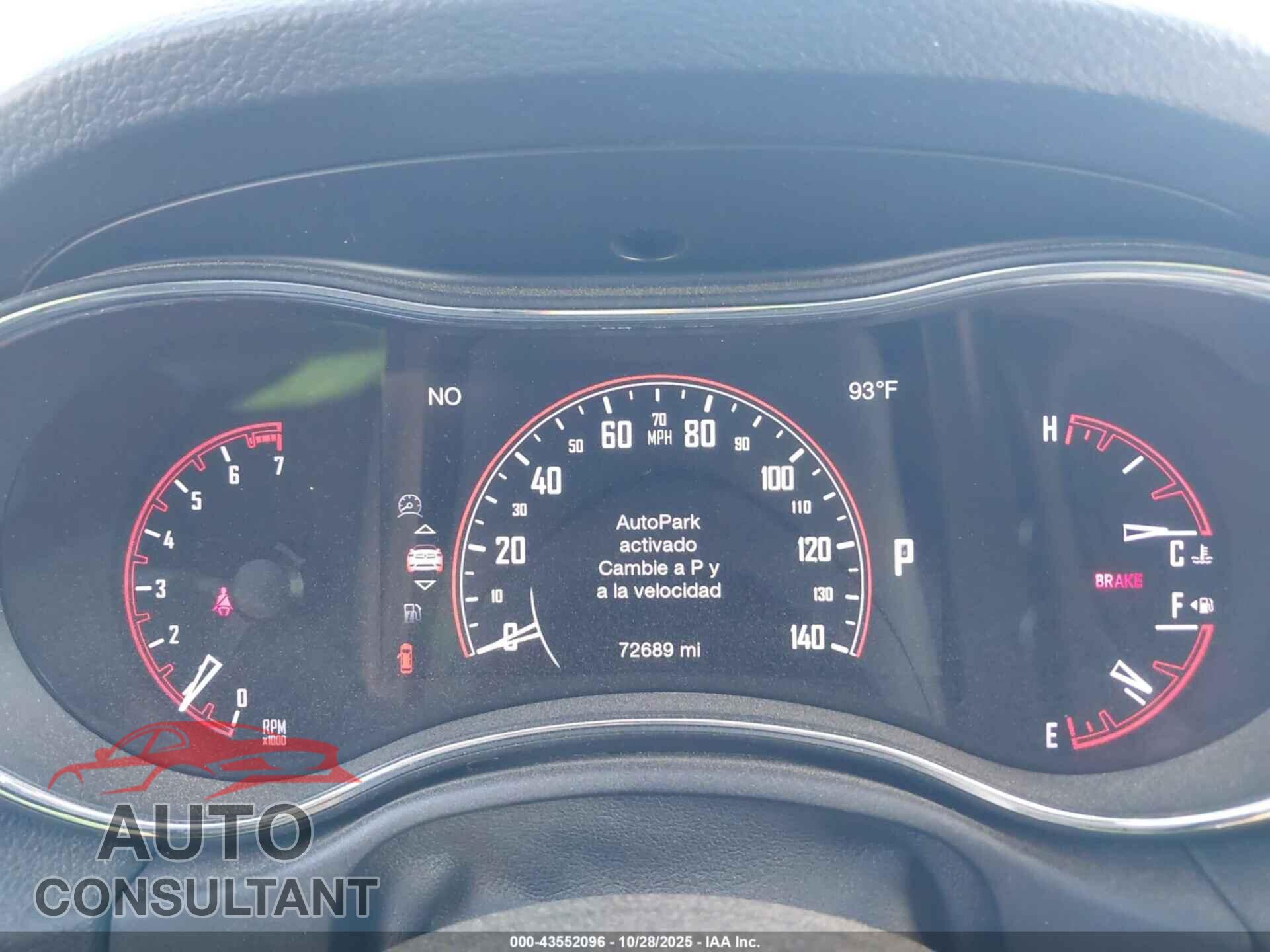 DODGE DURANGO 2017 - 1C4RDHAG8HC944807