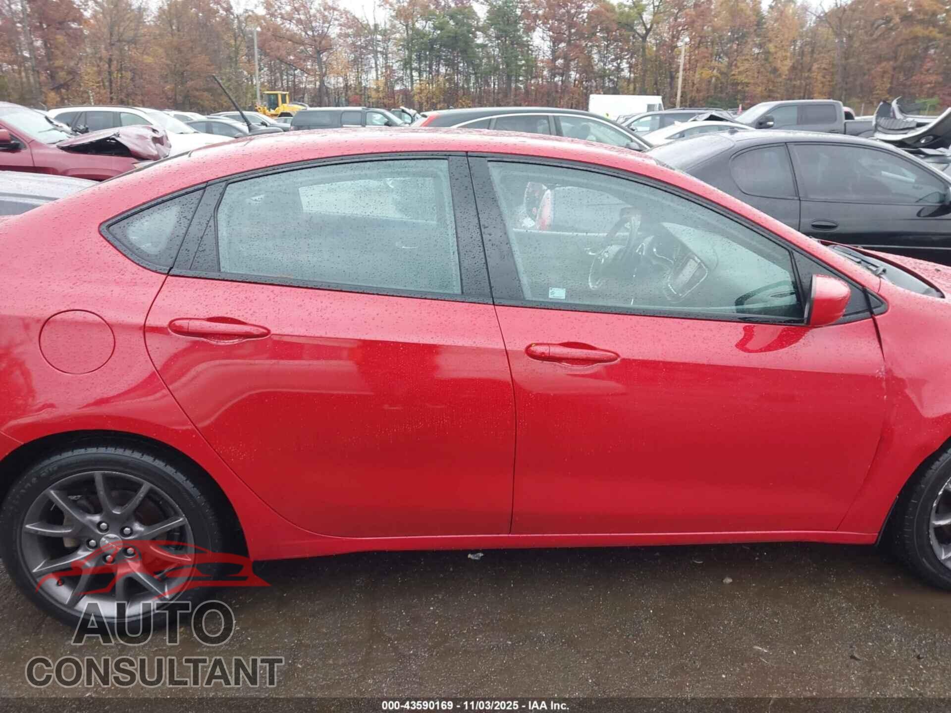 DODGE DART 2015 - 1C3CDFBB7FD421237