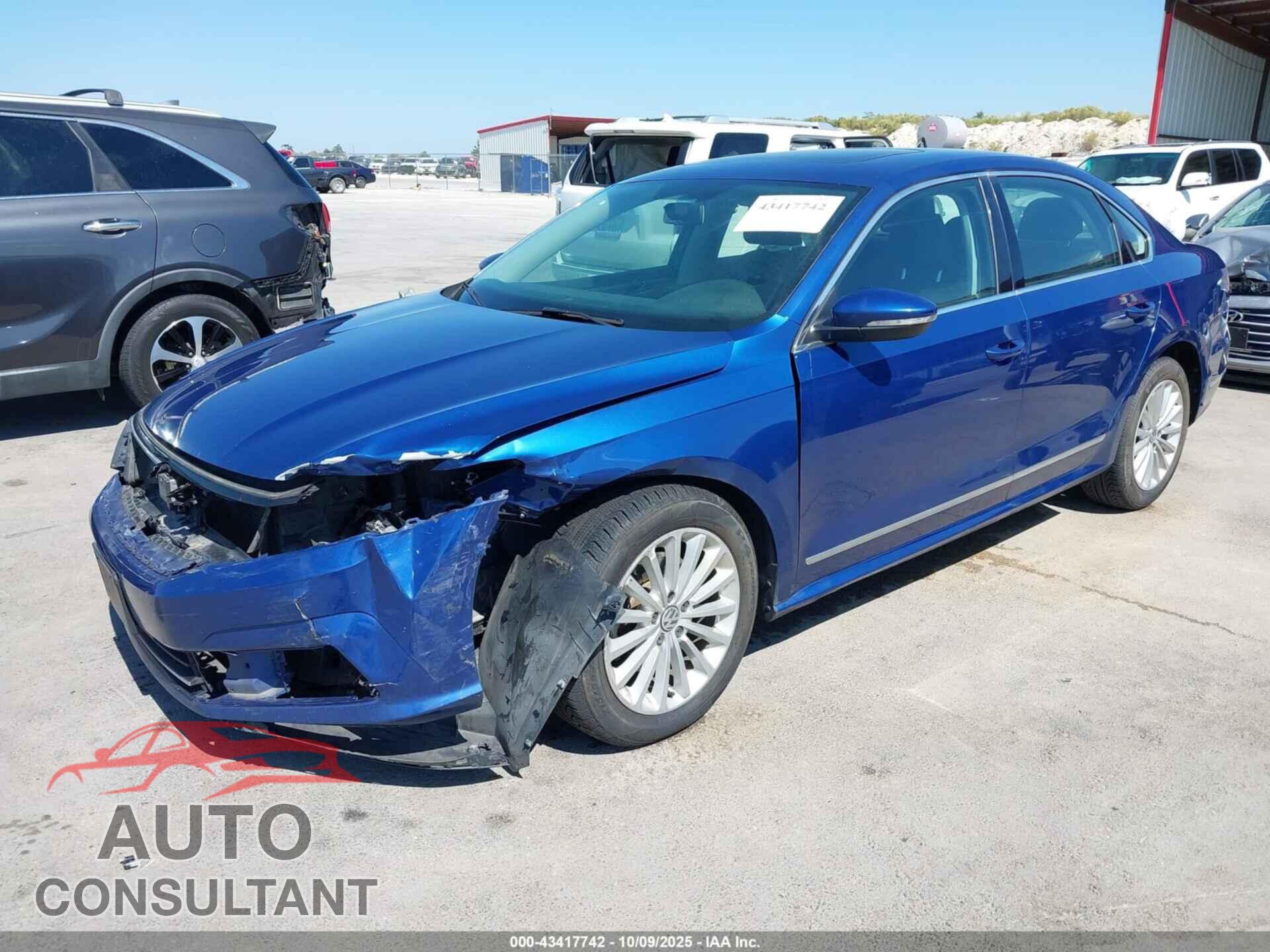 VOLKSWAGEN PASSAT 2017 - 1VWBT7A35HC025758