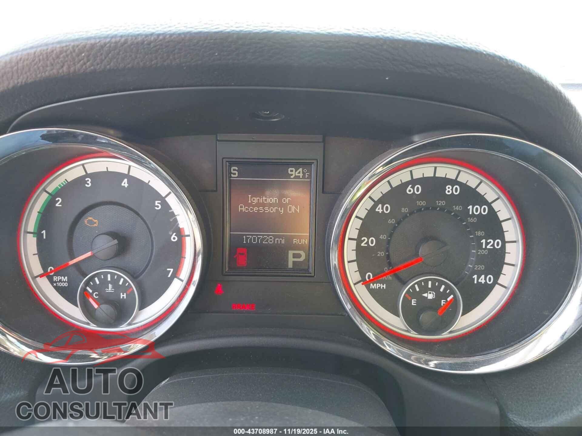DODGE DURANGO 2013 - 1C4SDJET9DC677672